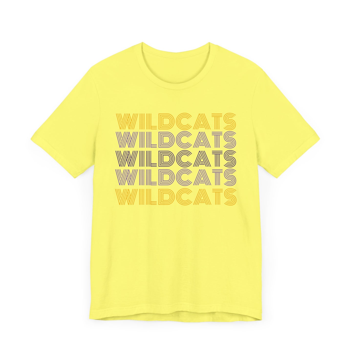 Wildcats 5x Lines Unisex Jersey Short Sleeve Tee - Multiple Colors