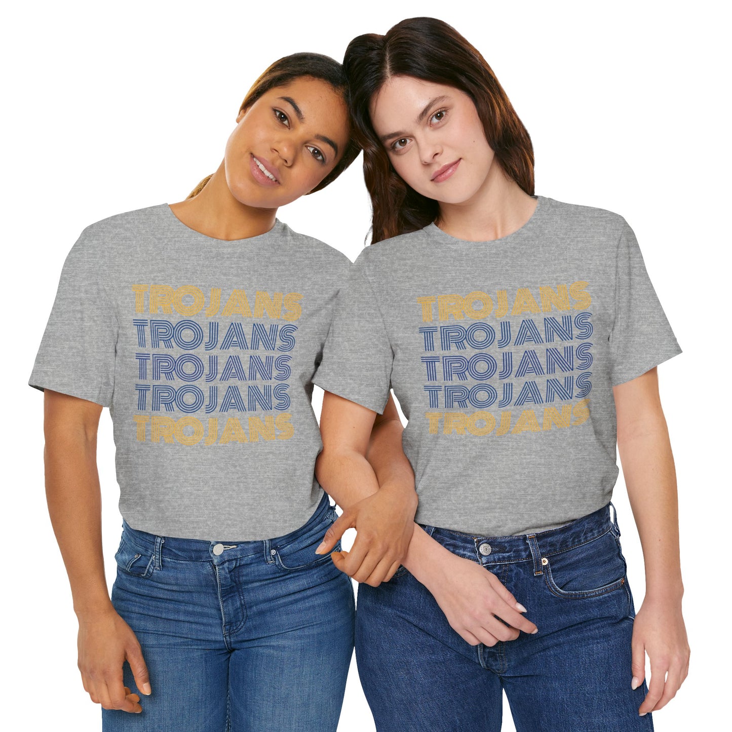 Trojans 5x Line Unisex Jersey Short Sleeve Tee - Multiple Colors