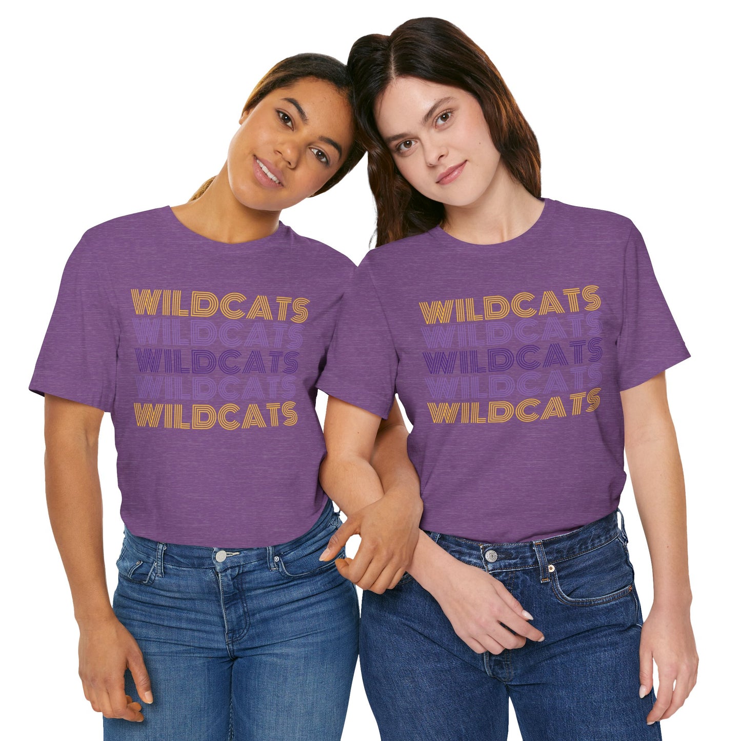 Wildcats 5x Lines Unisex Jersey Short Sleeve Tee - Multiple Colors