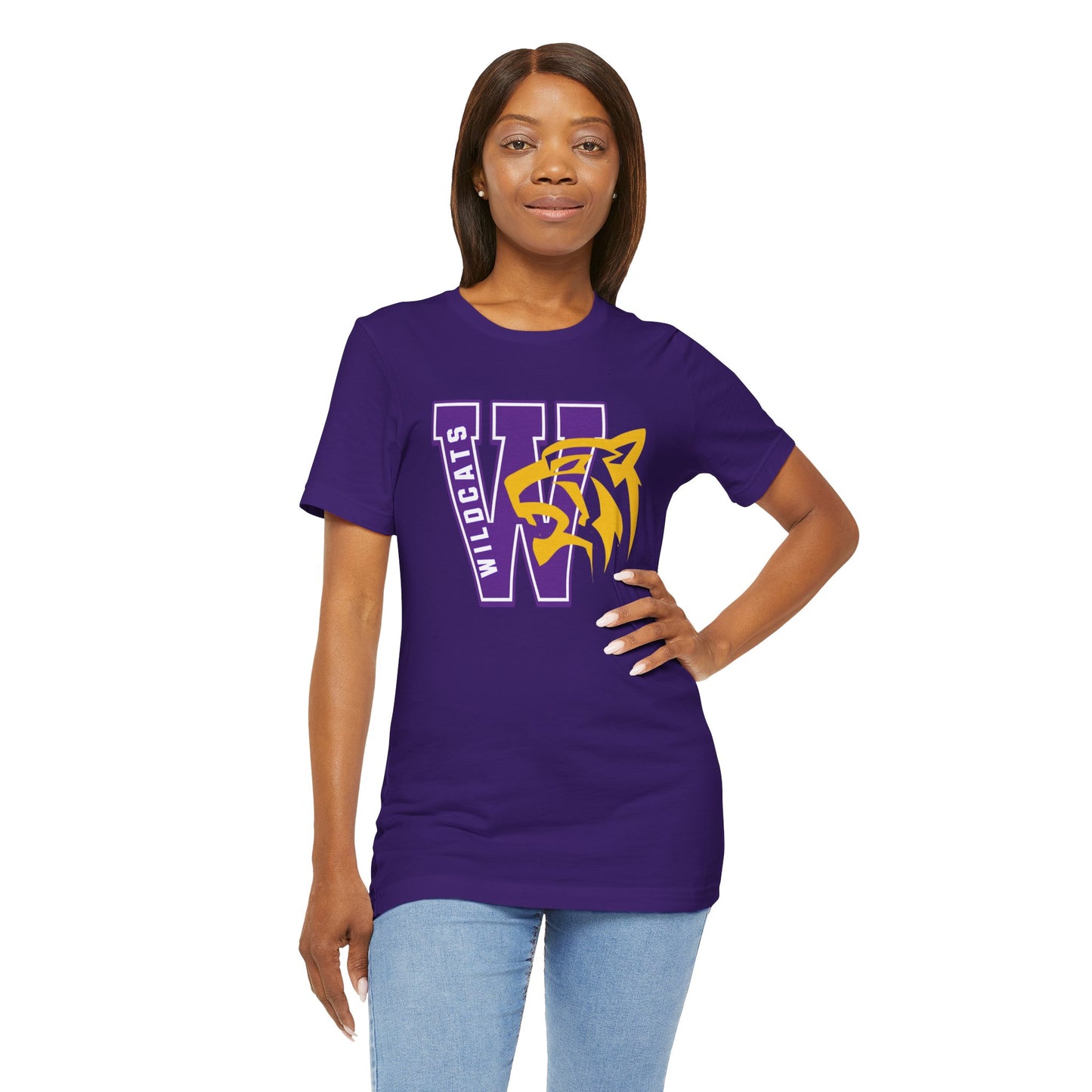 Wildcats Monogram Unisex Jersey Short Sleeve Tee - Multiple Colors