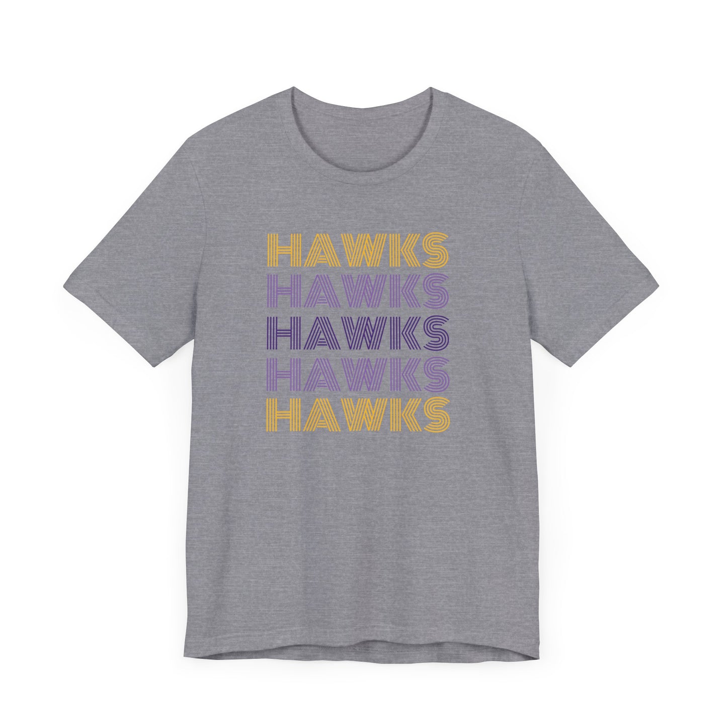 Hawks 5x Lines Unisex Jersey Short Sleeve Tee - Multiple Colors