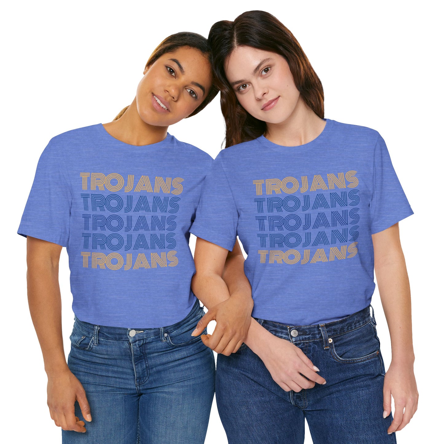 Trojans 5x Line Unisex Jersey Short Sleeve Tee - Multiple Colors