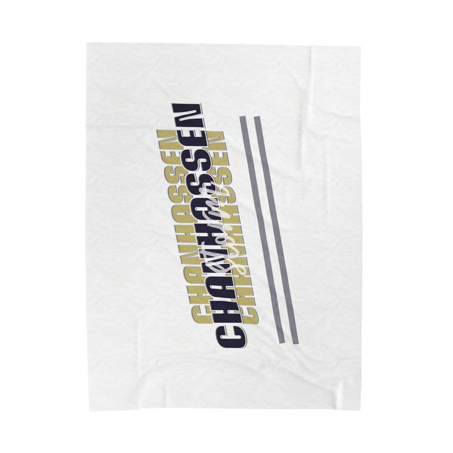 Chanhassen Velveteen Plush Blanket - White