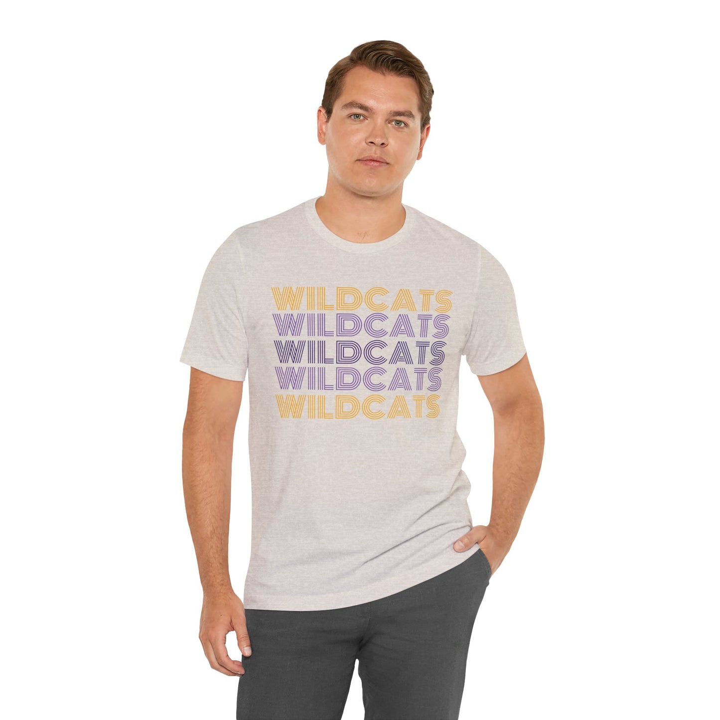 Wildcats 5x Lines Unisex Jersey Short Sleeve Tee - Multiple Colors