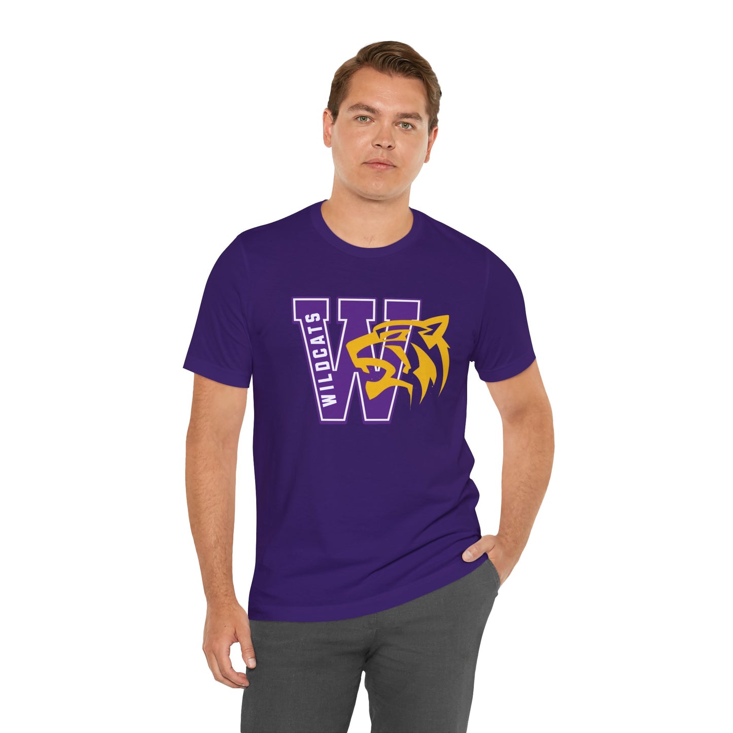 Wildcats Monogram Unisex Jersey Short Sleeve Tee - Multiple Colors