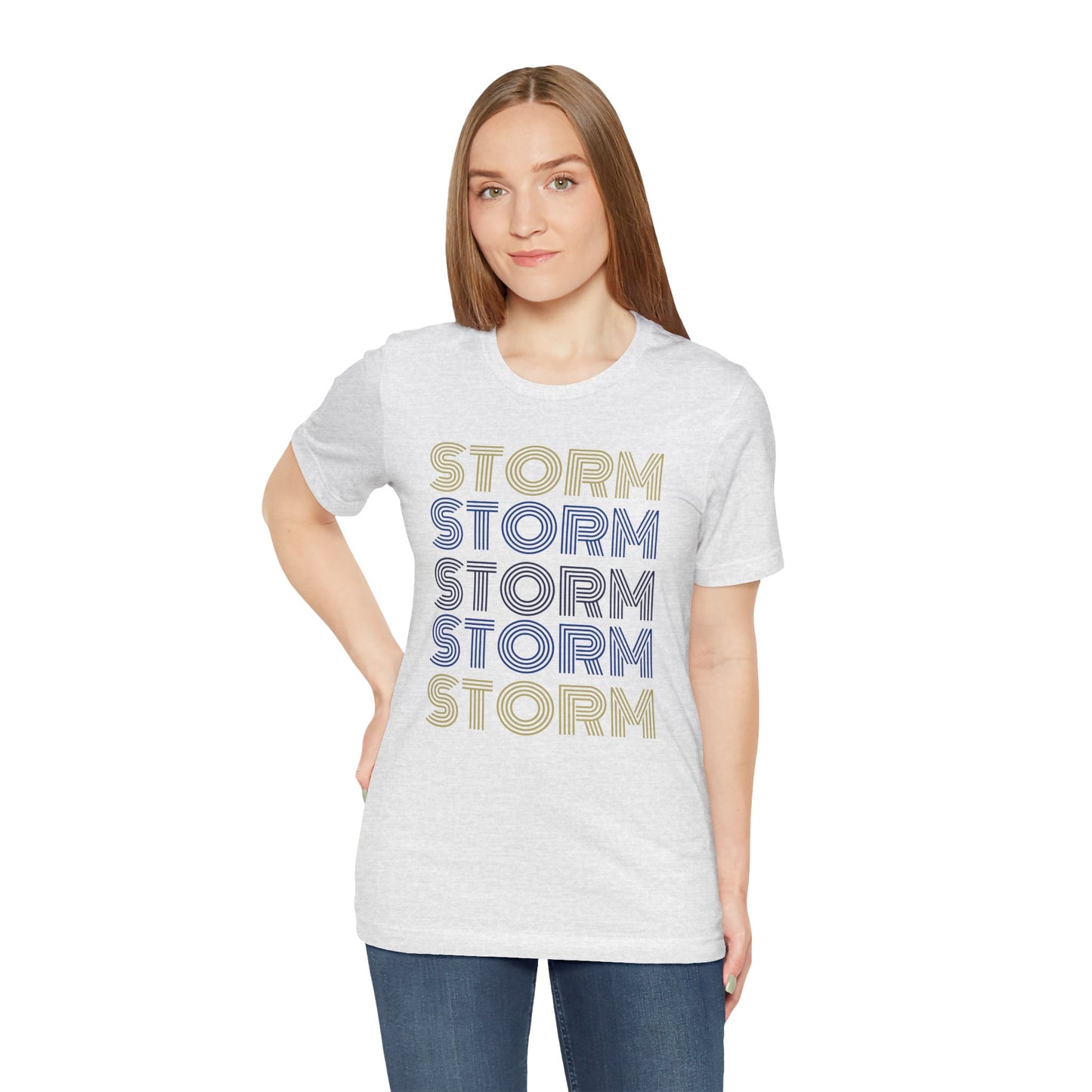 Storm 5x Lines Unisex Jersey Short Sleeve Tee - Multiple Colors