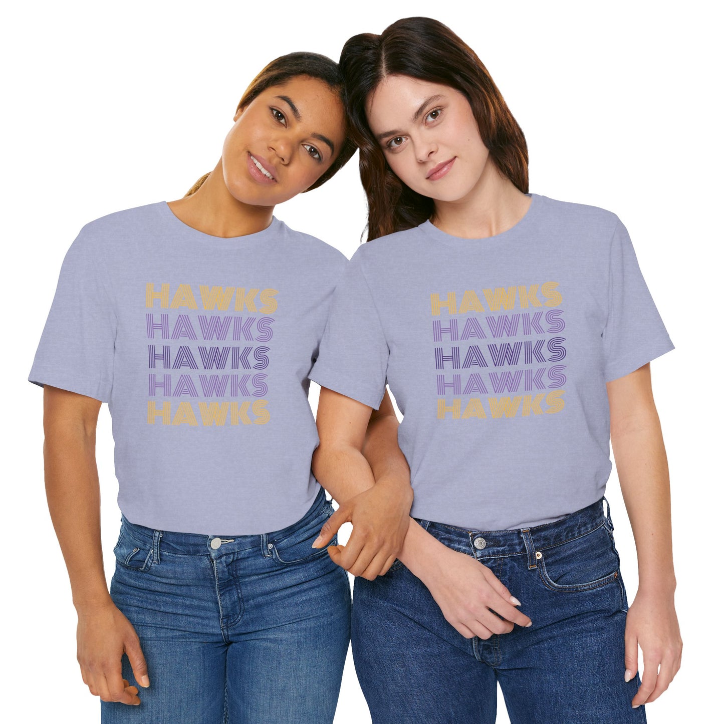 Hawks 5x Lines Unisex Jersey Short Sleeve Tee - Multiple Colors