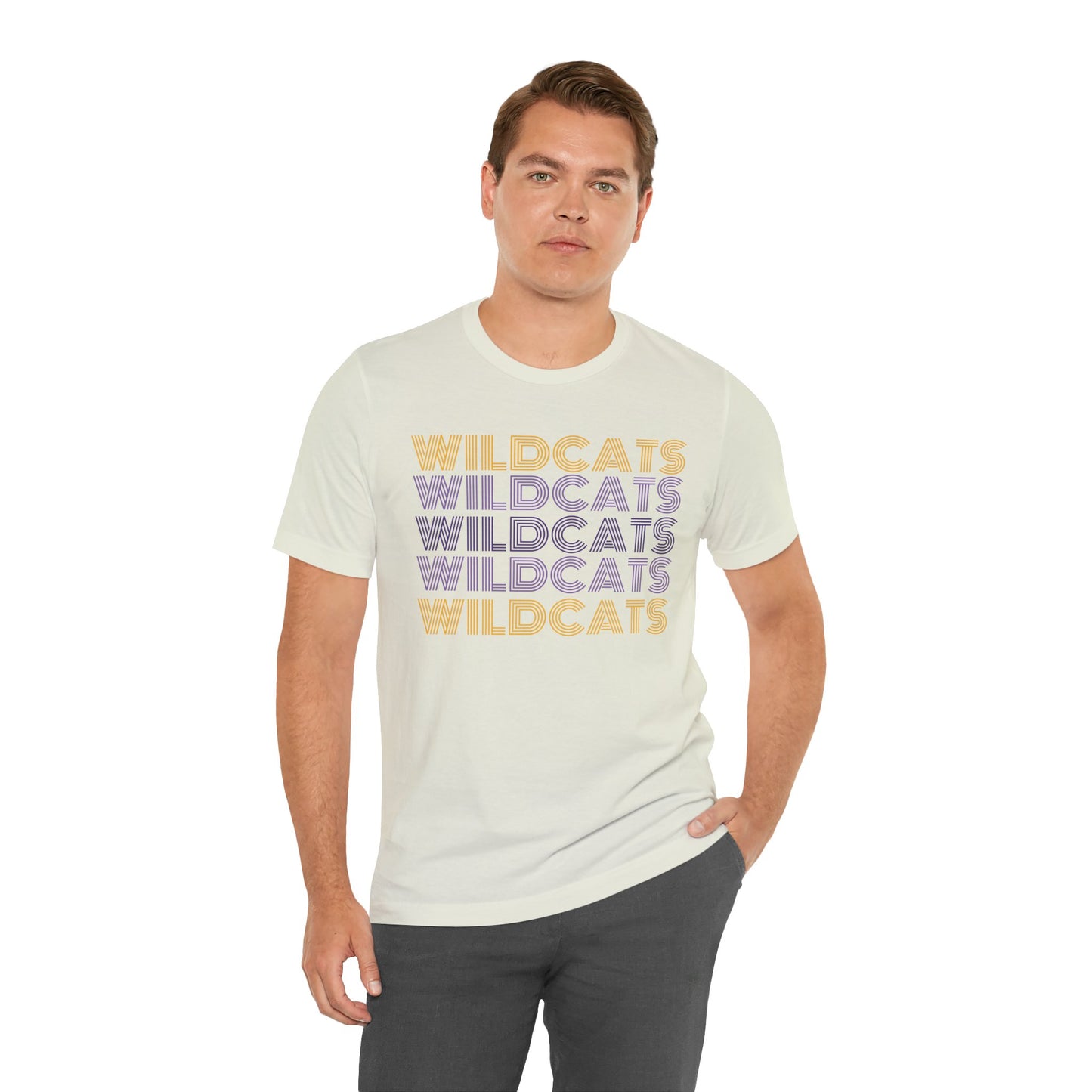 Wildcats 5x Lines Unisex Jersey Short Sleeve Tee - Multiple Colors