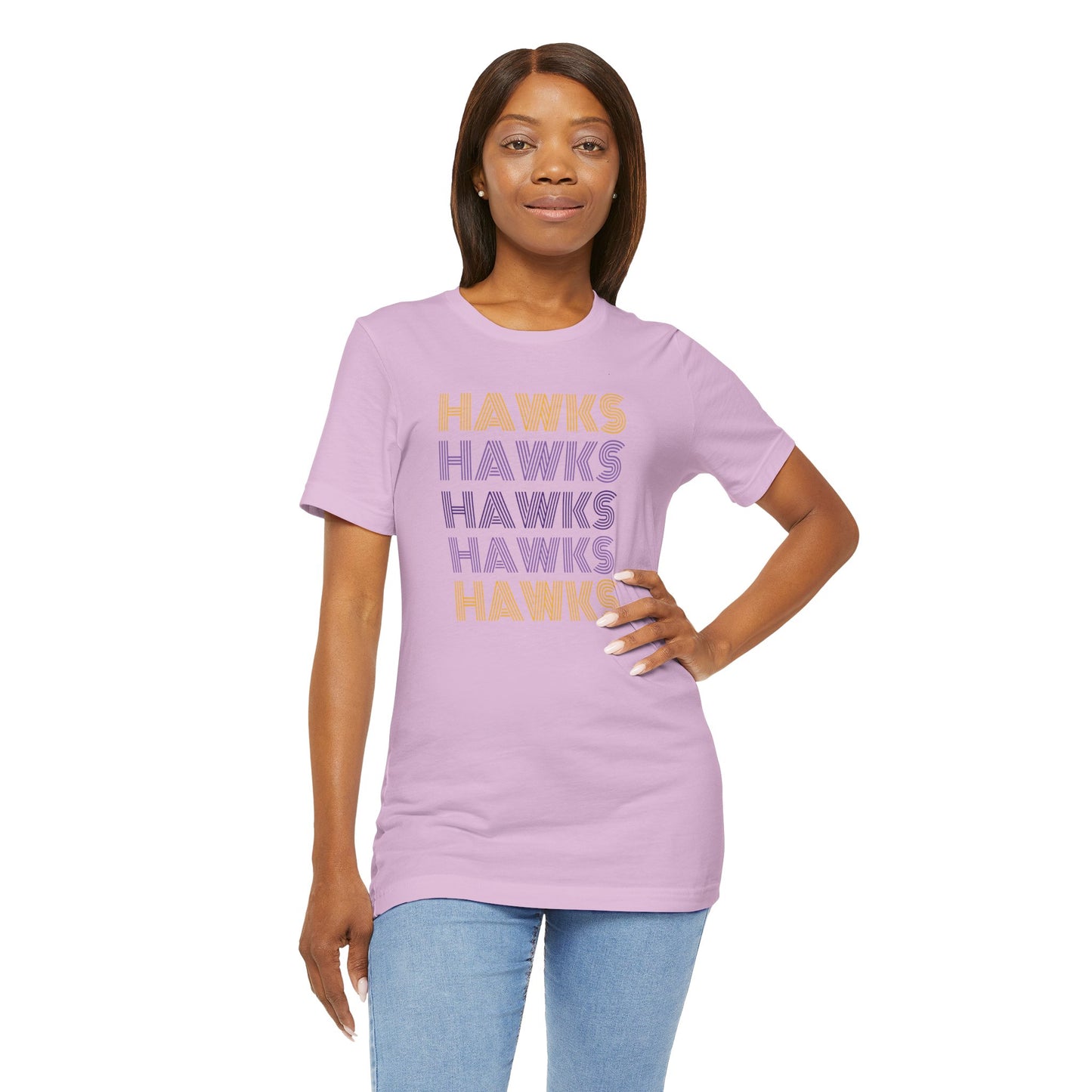 Hawks 5x Lines Unisex Jersey Short Sleeve Tee - Multiple Colors