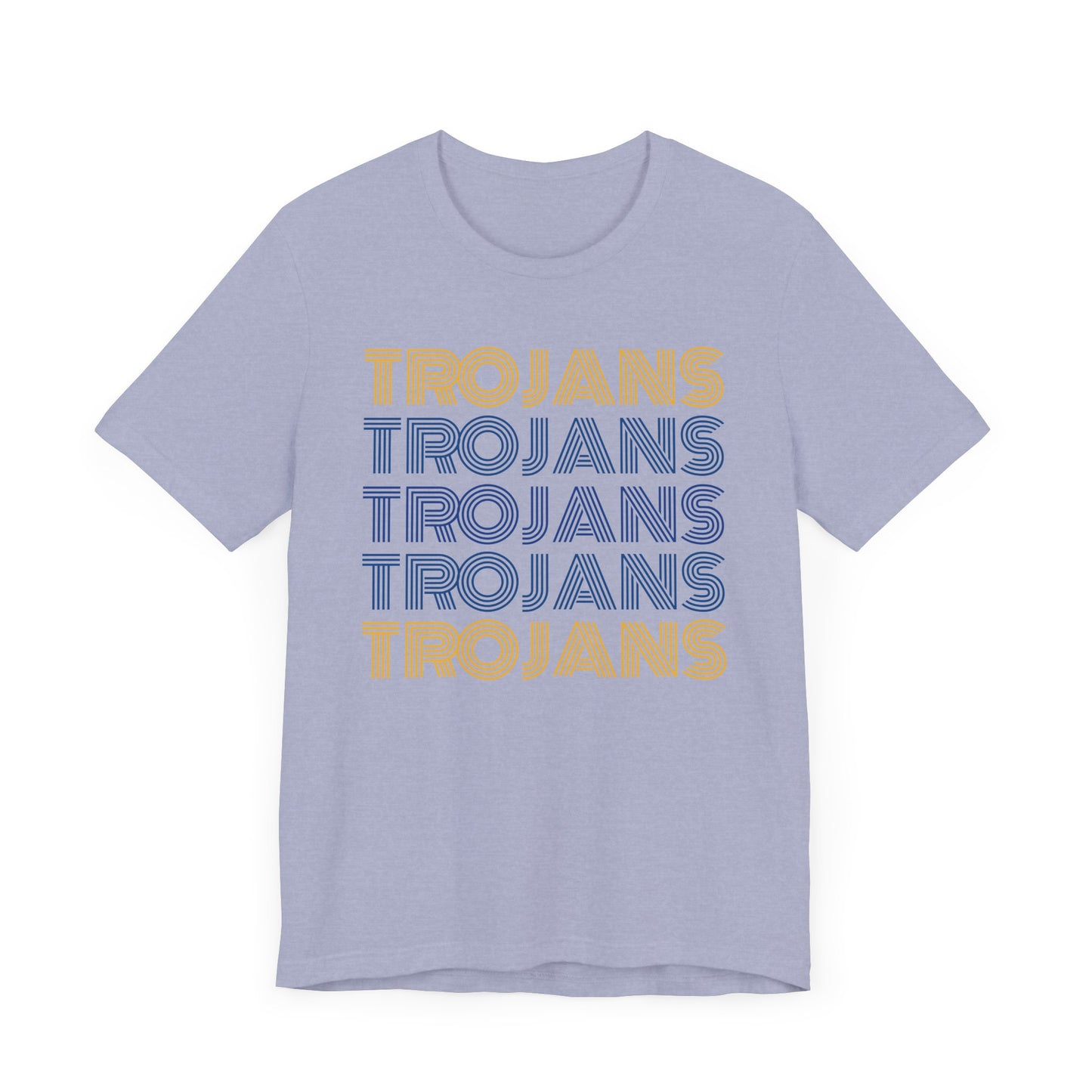 Trojans 5x Line Unisex Jersey Short Sleeve Tee - Multiple Colors