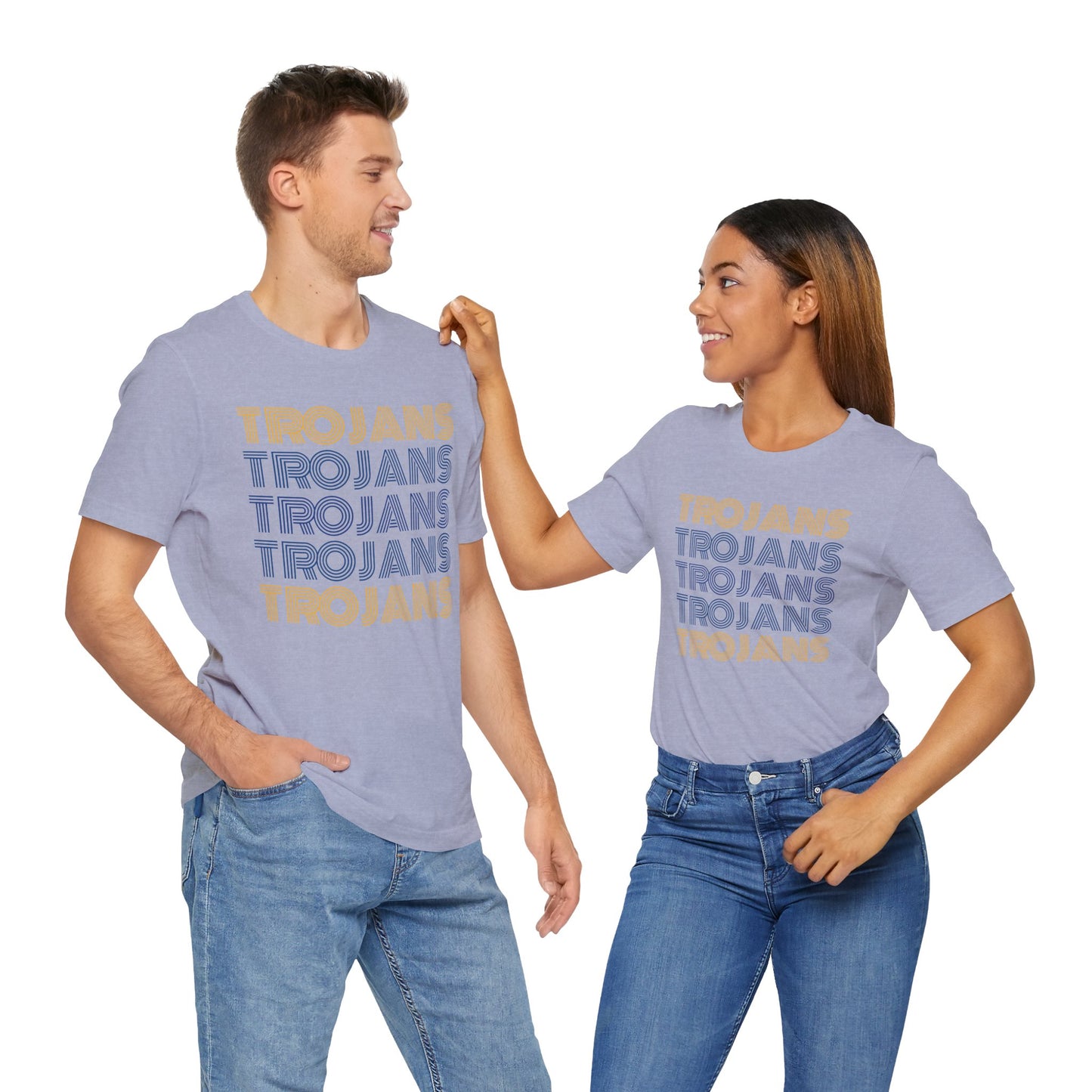 Trojans 5x Line Unisex Jersey Short Sleeve Tee - Multiple Colors