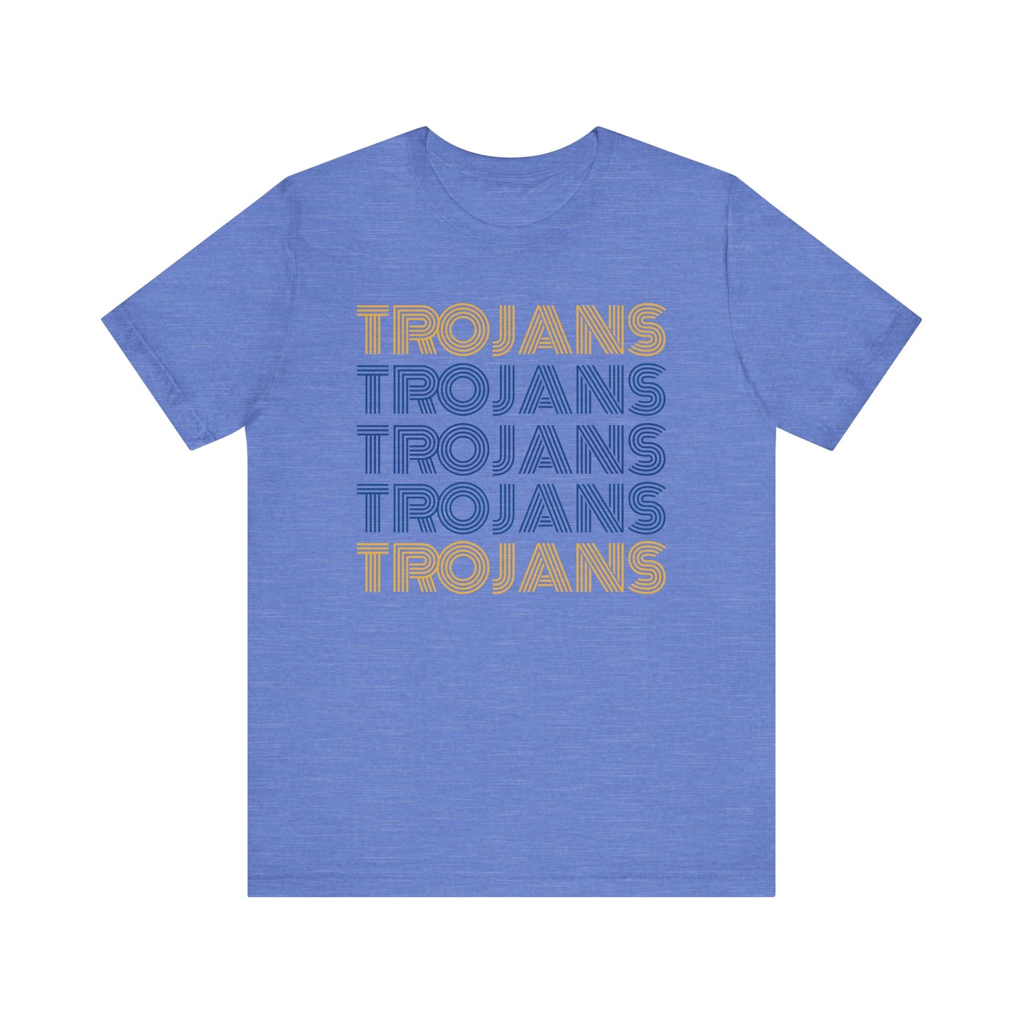 Trojans 5x Line Unisex Jersey Short Sleeve Tee - Multiple Colors