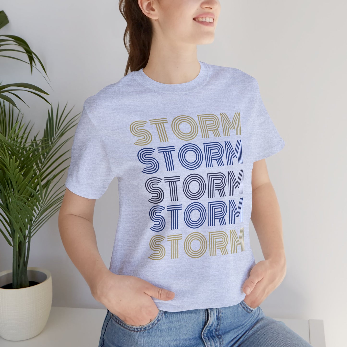 Storm 5x Lines Unisex Jersey Short Sleeve Tee - Multiple Colors