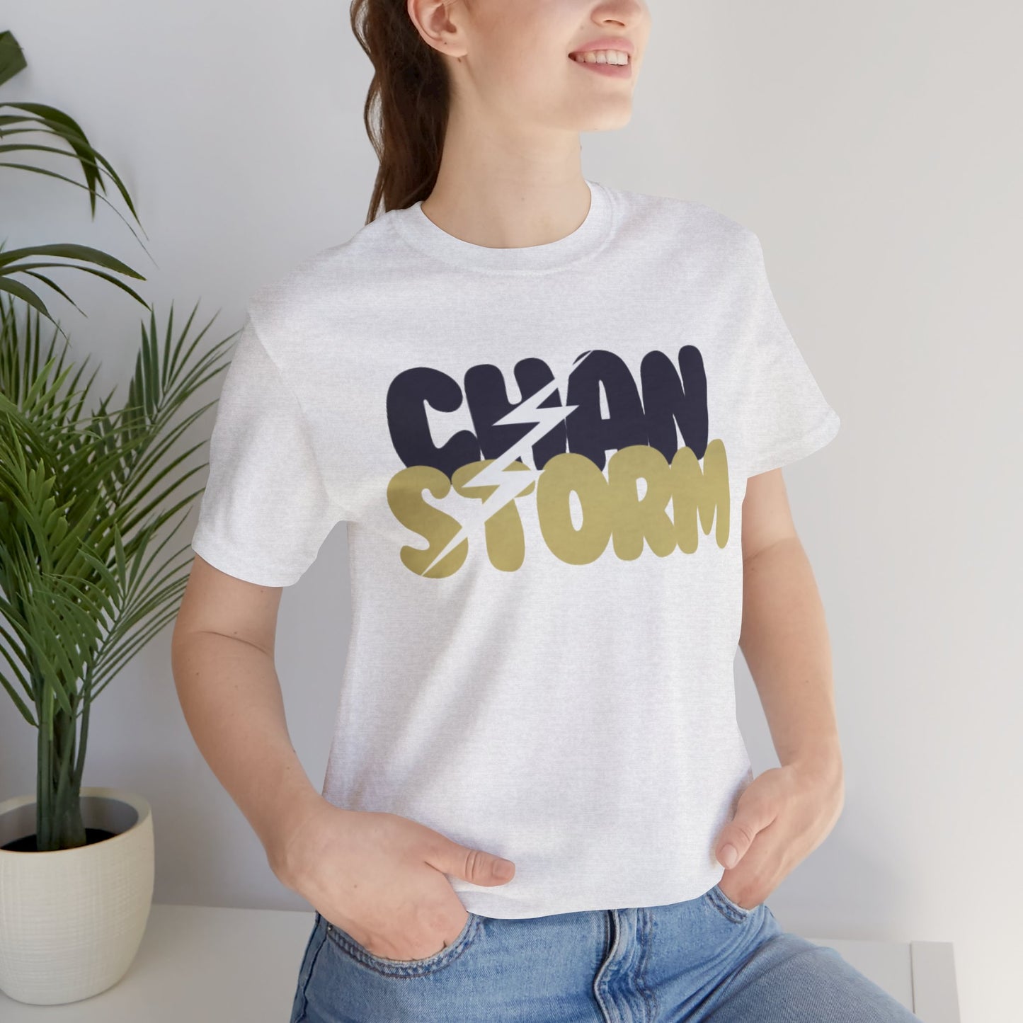 Chan Storm Bubble Letters Unisex Jersey Short Sleeve Tee - Multiple Colors