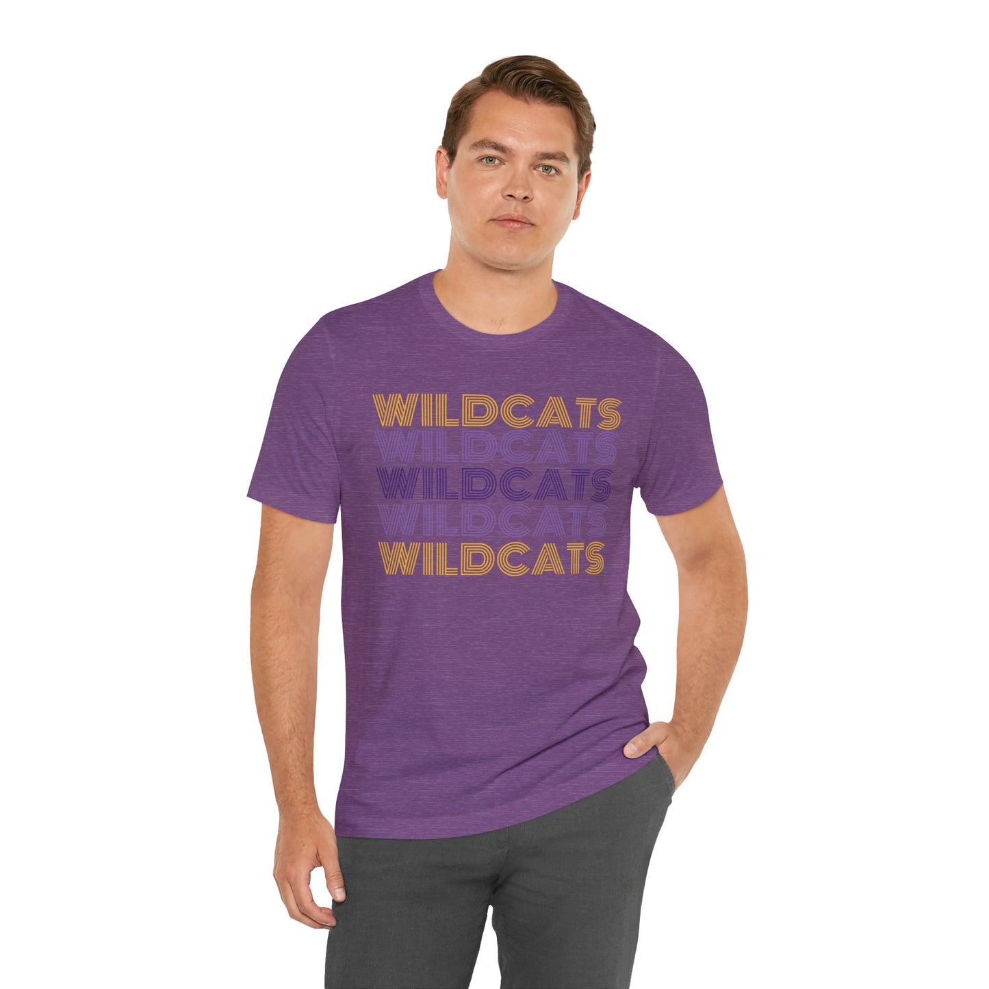 Wildcats 5x Lines Unisex Jersey Short Sleeve Tee - Multiple Colors