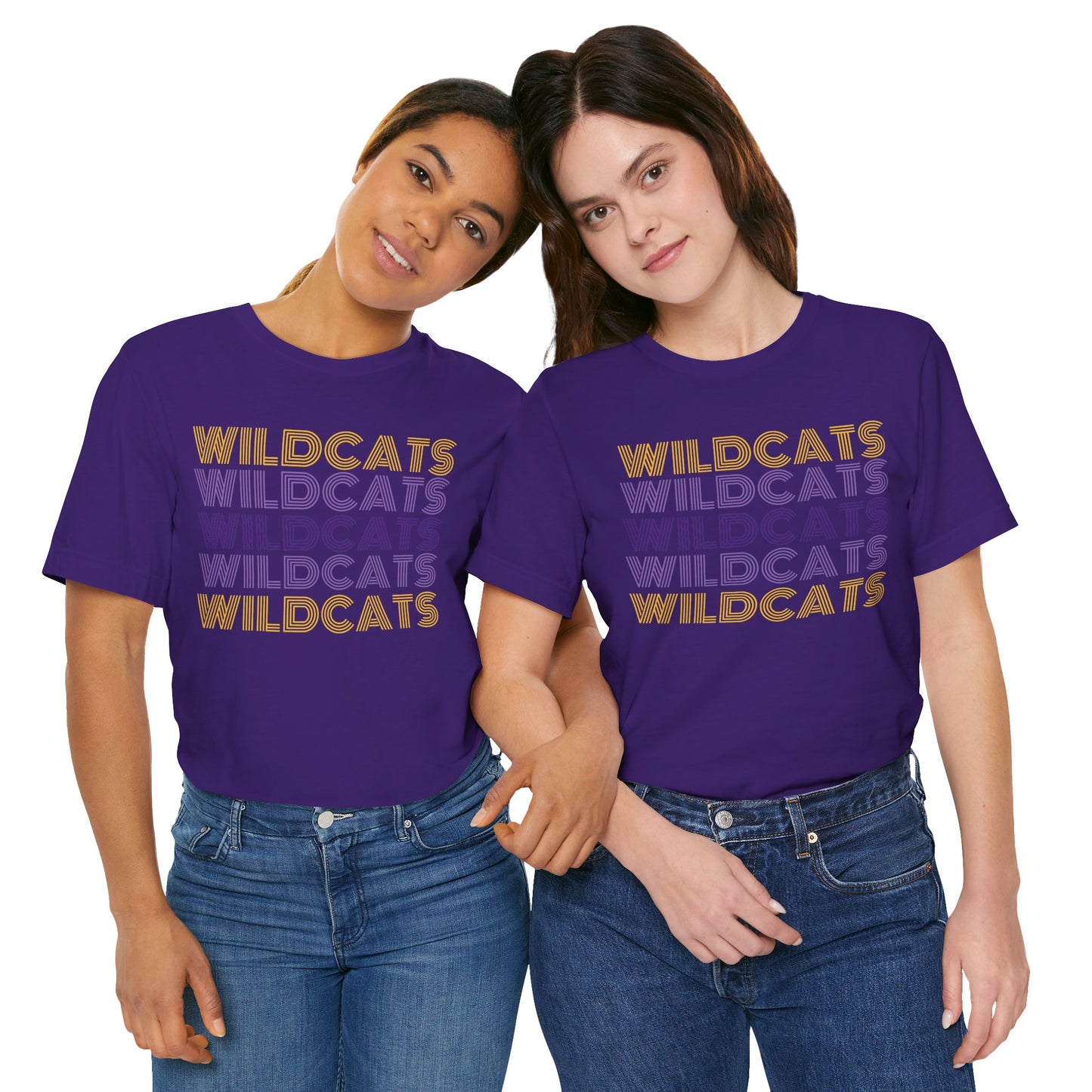 Wildcats 5x Lines Unisex Jersey Short Sleeve Tee - Multiple Colors