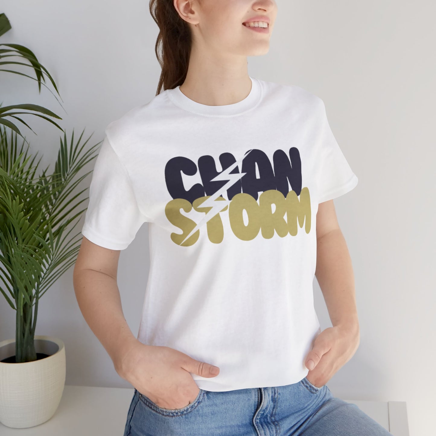 Chan Storm Bubble Letters Unisex Jersey Short Sleeve Tee - Multiple Colors