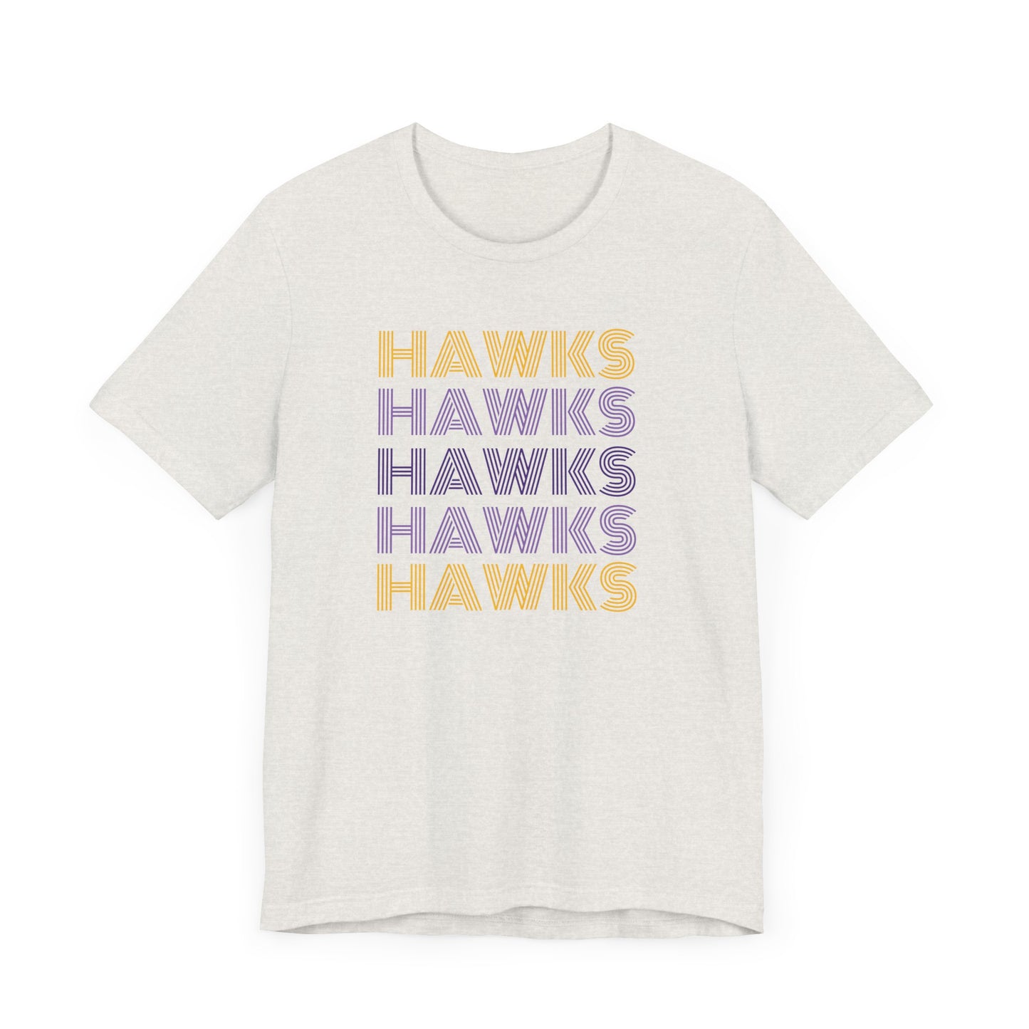 Hawks 5x Lines Unisex Jersey Short Sleeve Tee - Multiple Colors