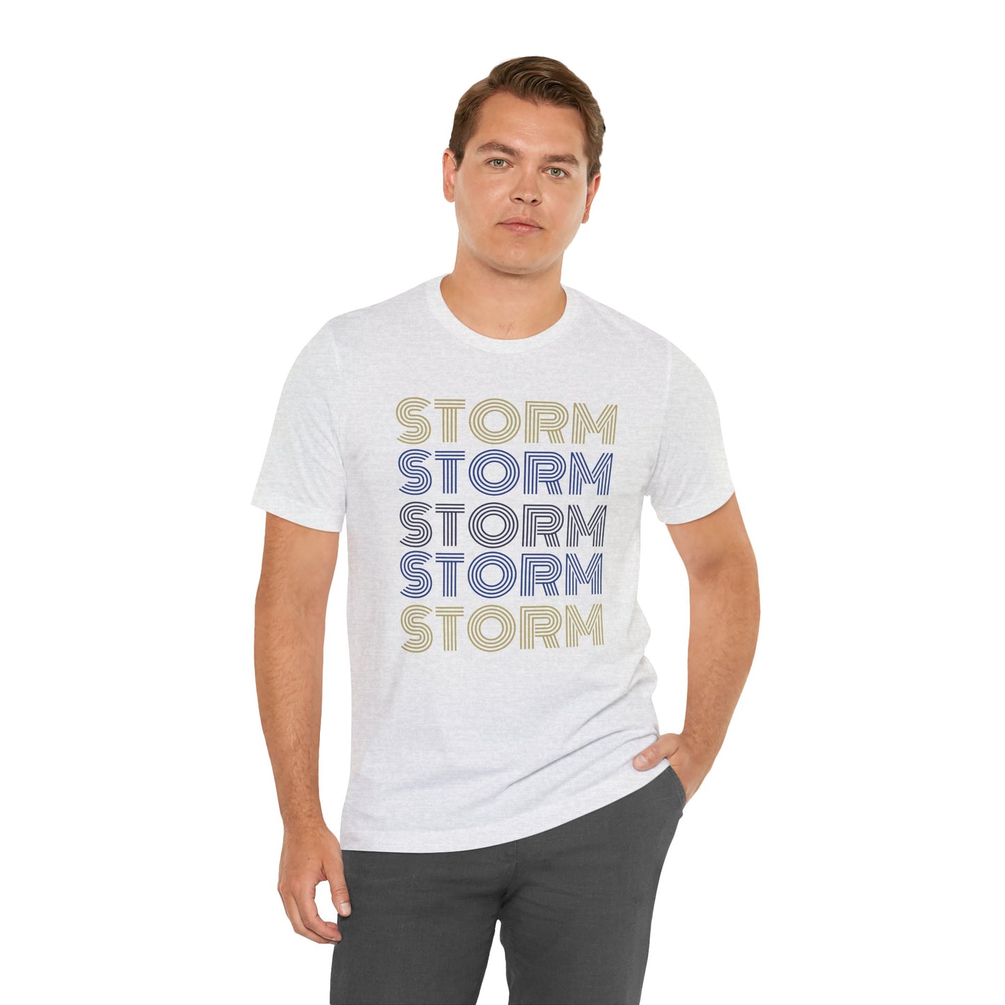 Storm 5x Lines Unisex Jersey Short Sleeve Tee - Multiple Colors