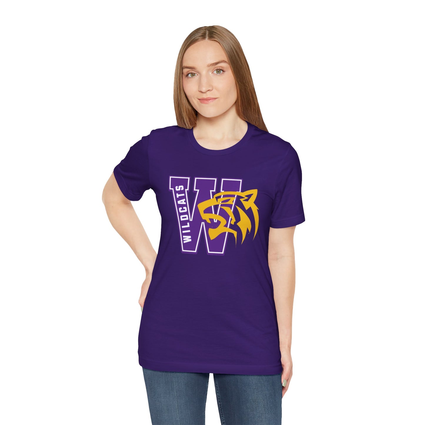 Wildcats Monogram Unisex Jersey Short Sleeve Tee - Multiple Colors