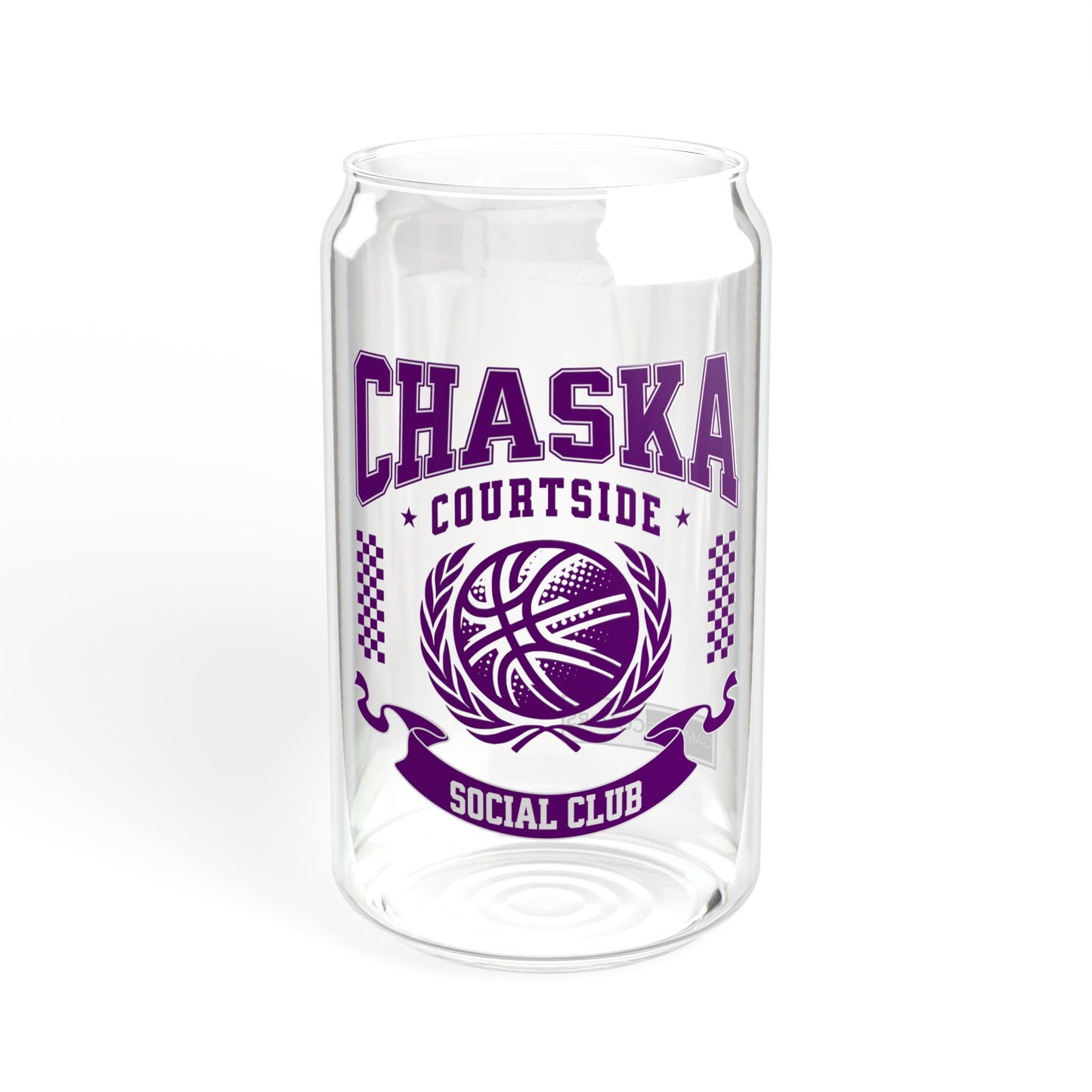 Chaska Courtside Social Club Sipper Glass, 16oz