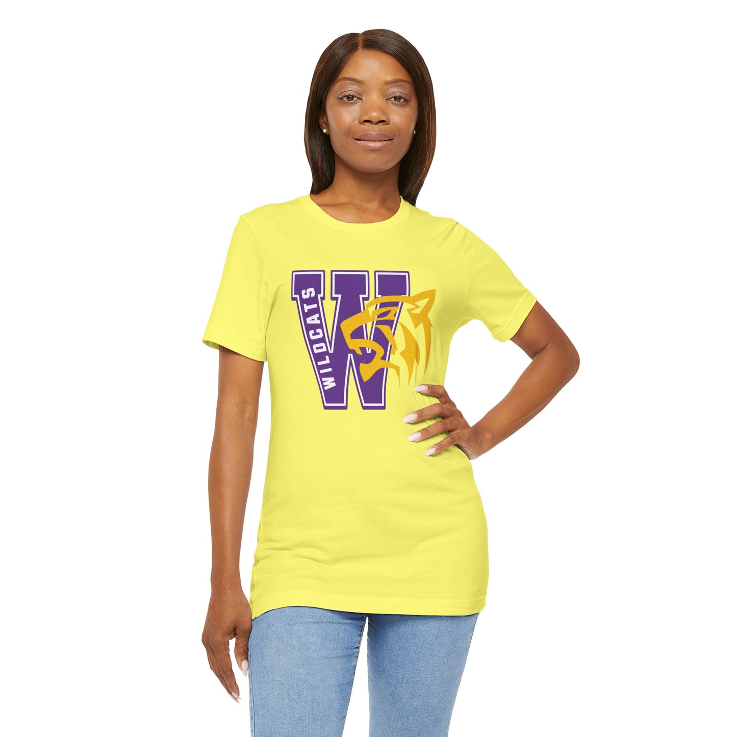 Wildcats Monogram Unisex Jersey Short Sleeve Tee - Multiple Colors