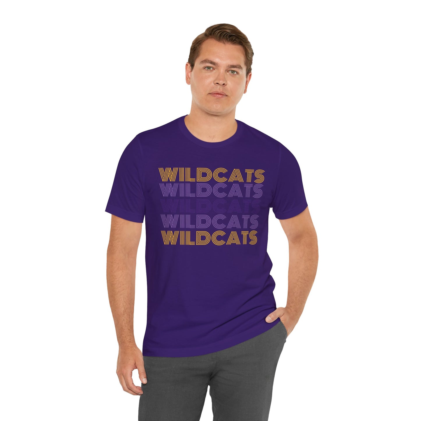 Wildcats 5x Lines Unisex Jersey Short Sleeve Tee - Multiple Colors