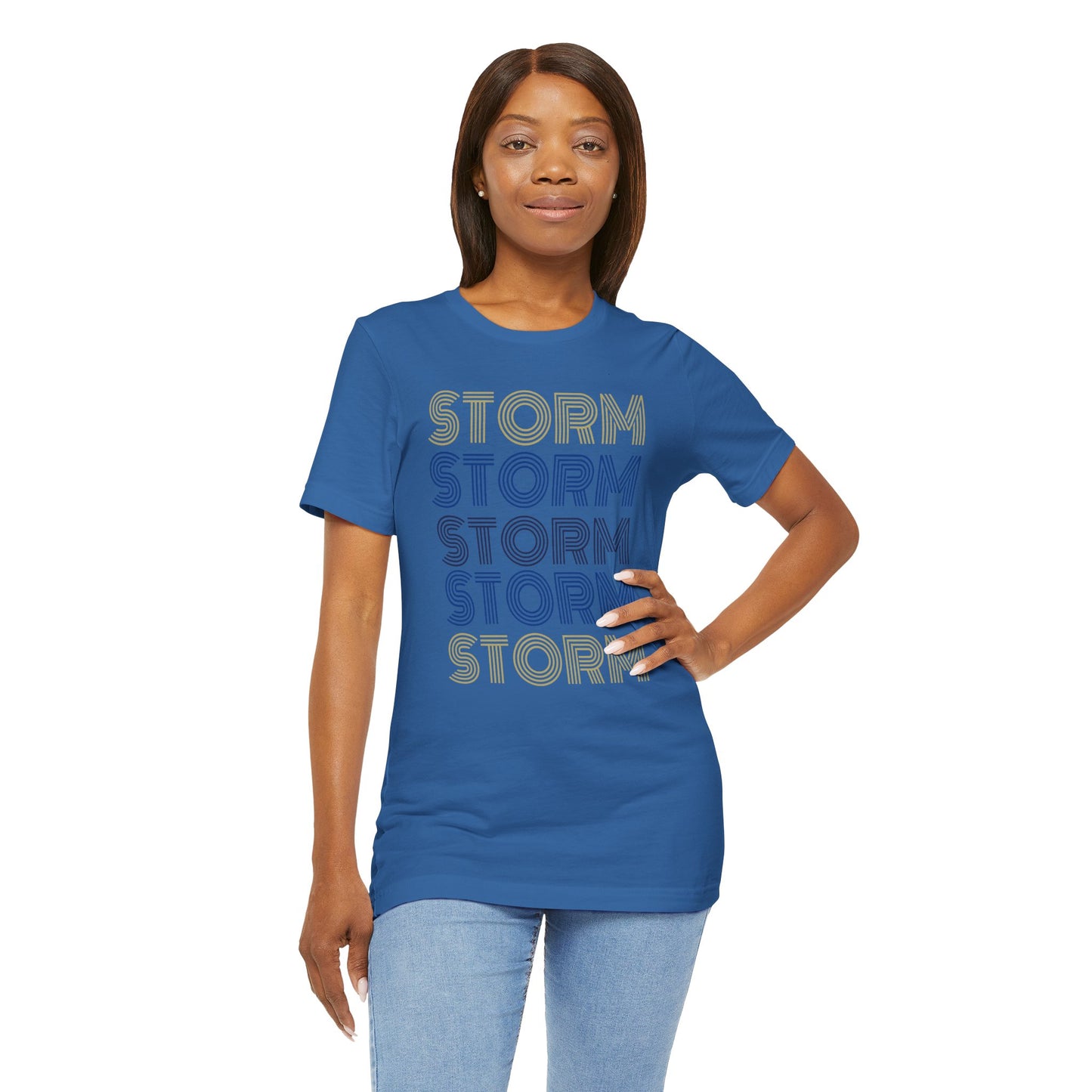 Storm 5x Lines Unisex Jersey Short Sleeve Tee - Multiple Colors