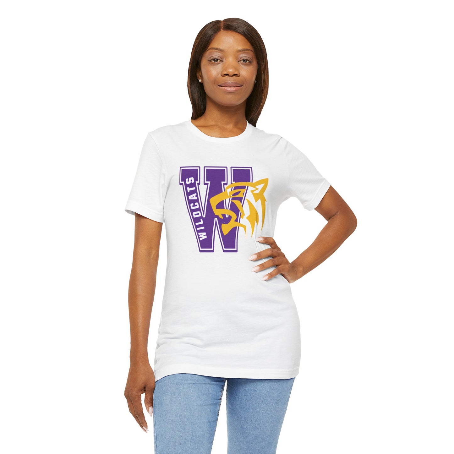 Wildcats Monogram Unisex Jersey Short Sleeve Tee - Multiple Colors