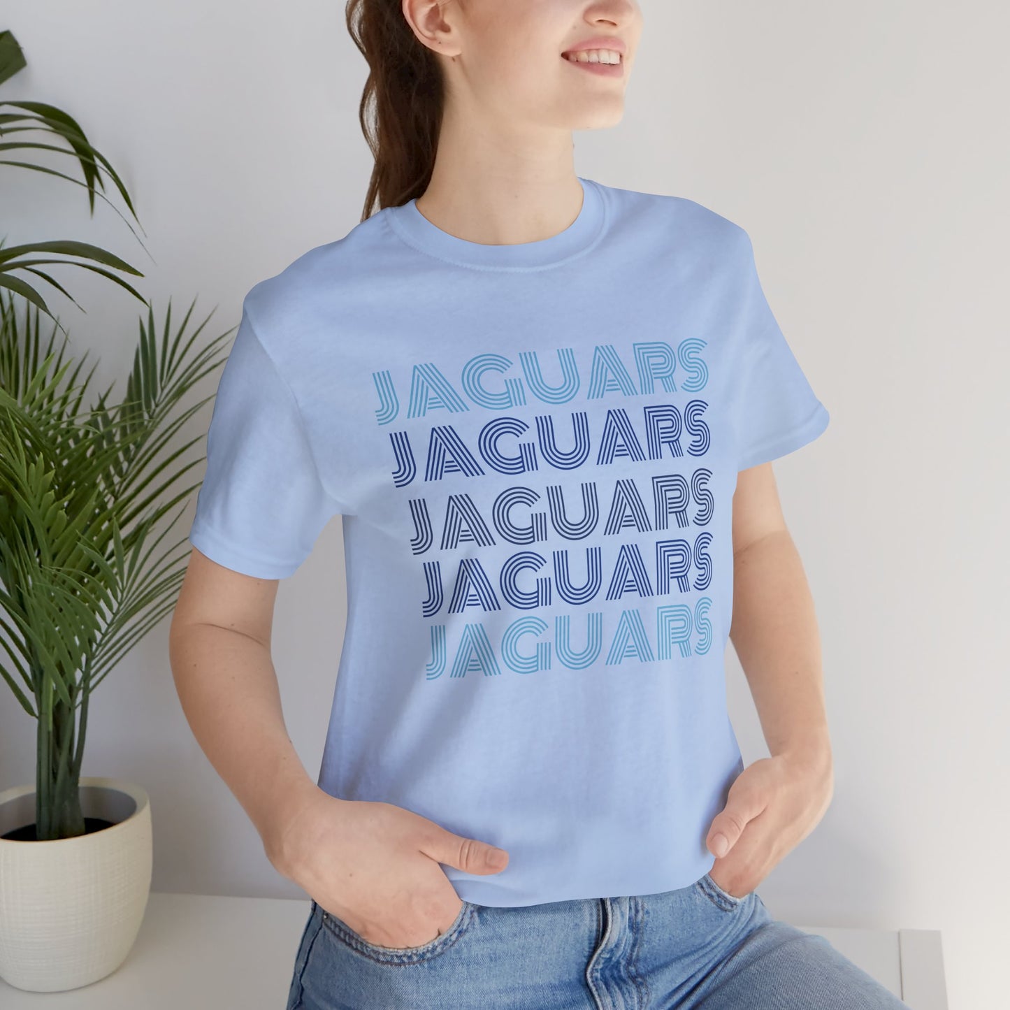 Jaguars 5x Line Unisex Jersey Short Sleeve Tee - Multiple Colors