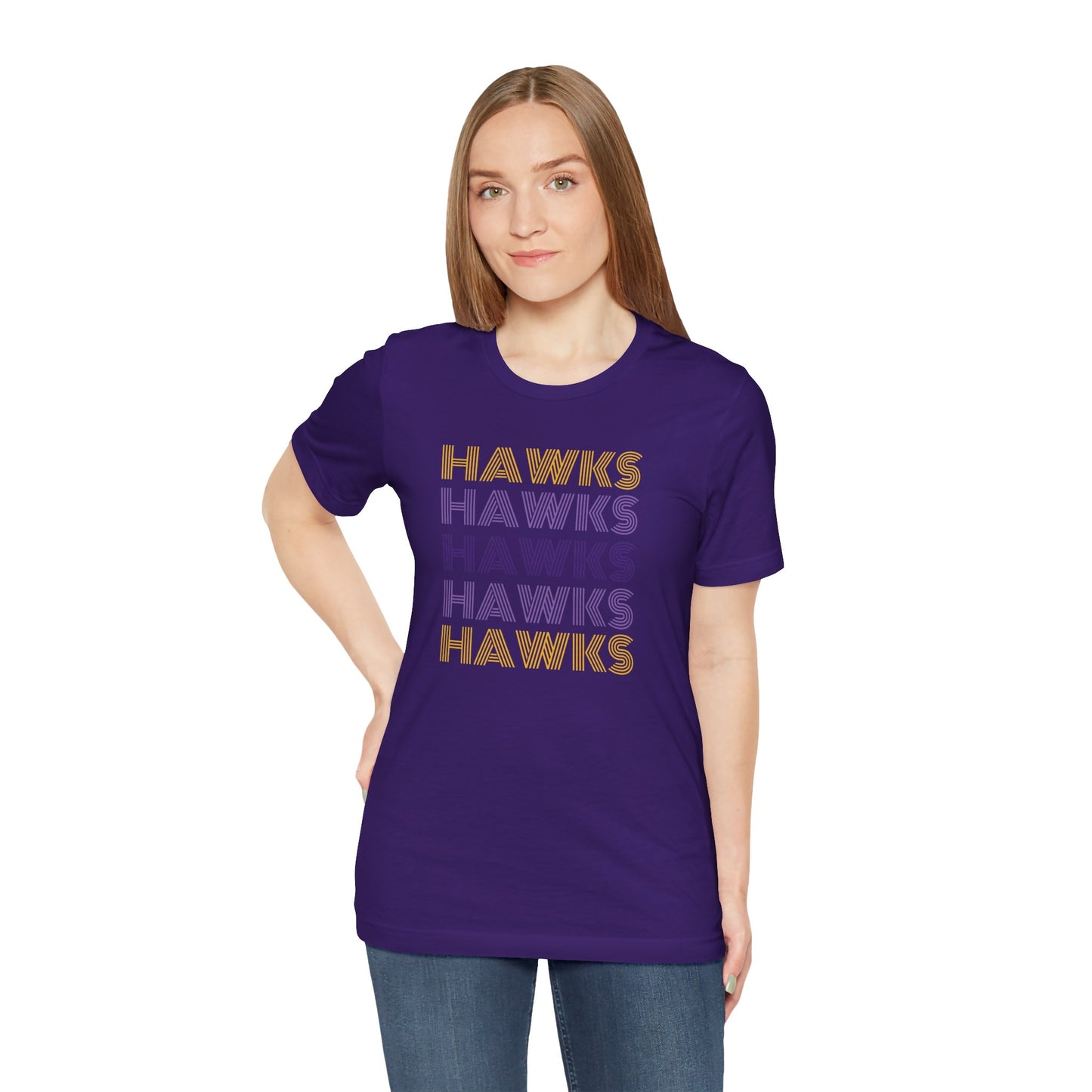 Hawks 5x Lines Unisex Jersey Short Sleeve Tee - Multiple Colors