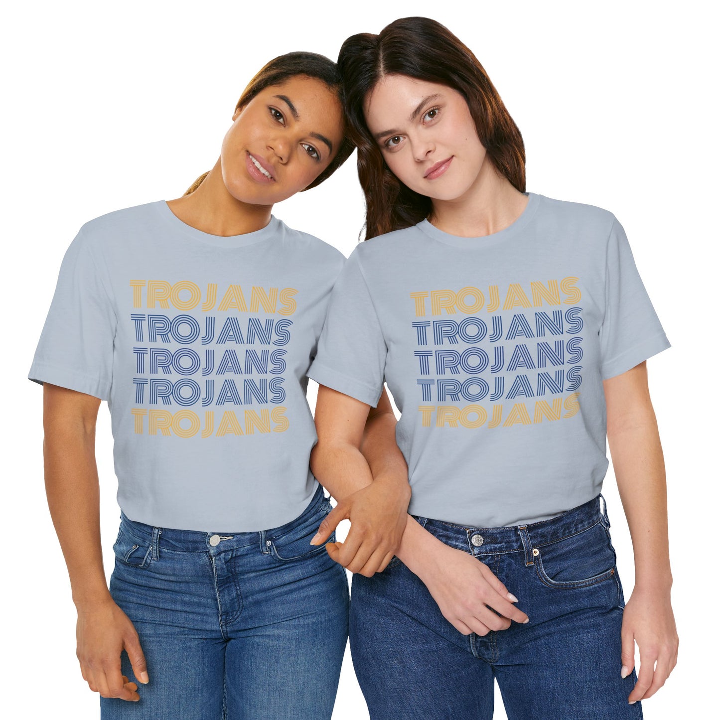 Trojans 5x Line Unisex Jersey Short Sleeve Tee - Multiple Colors