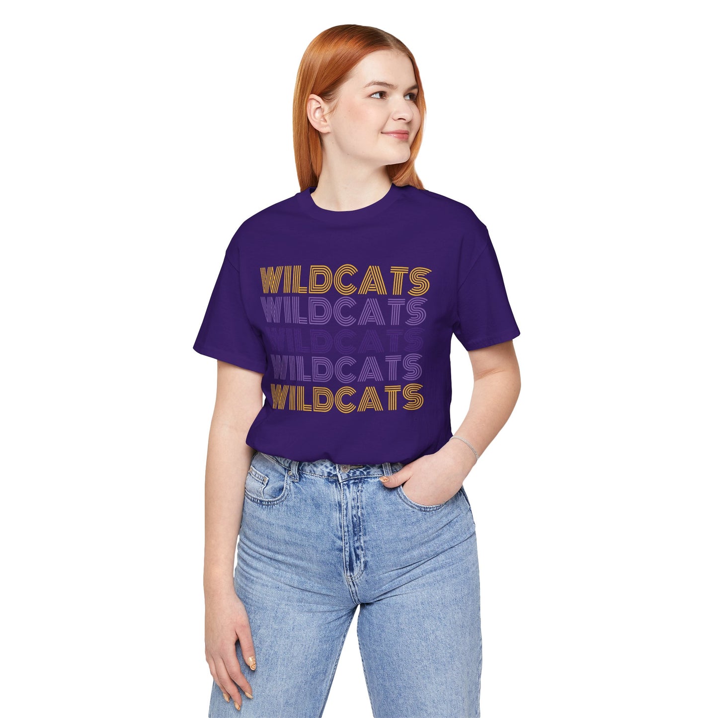 Wildcats 5x Lines Unisex Jersey Short Sleeve Tee - Multiple Colors