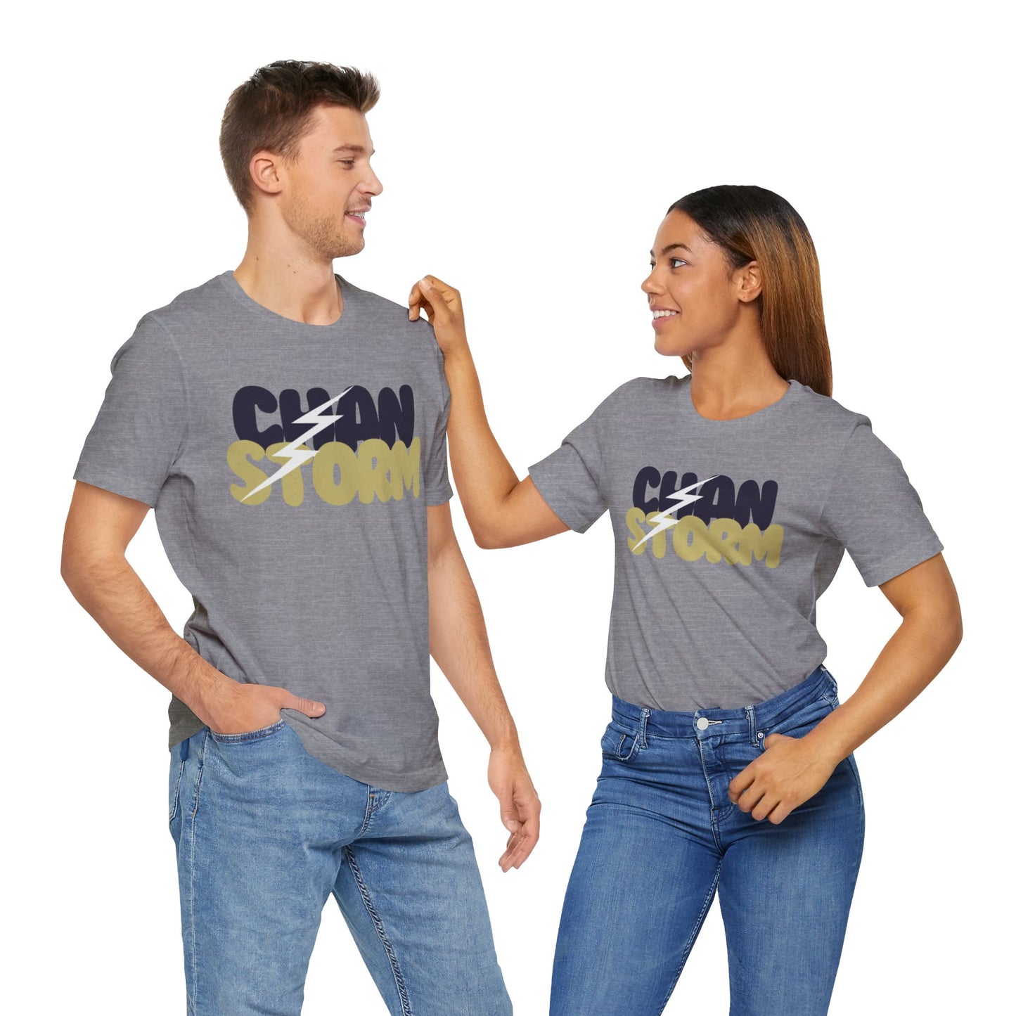 Chan Storm Bubble Letters Unisex Jersey Short Sleeve Tee - Multiple Colors