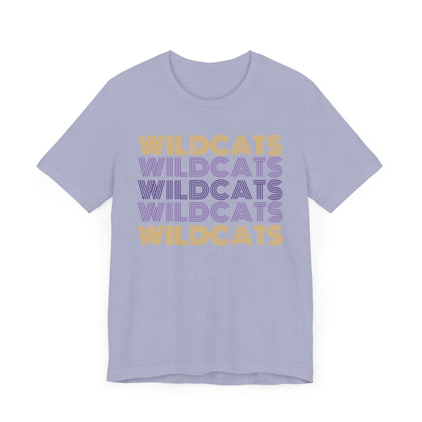 Wildcats 5x Lines Unisex Jersey Short Sleeve Tee - Multiple Colors