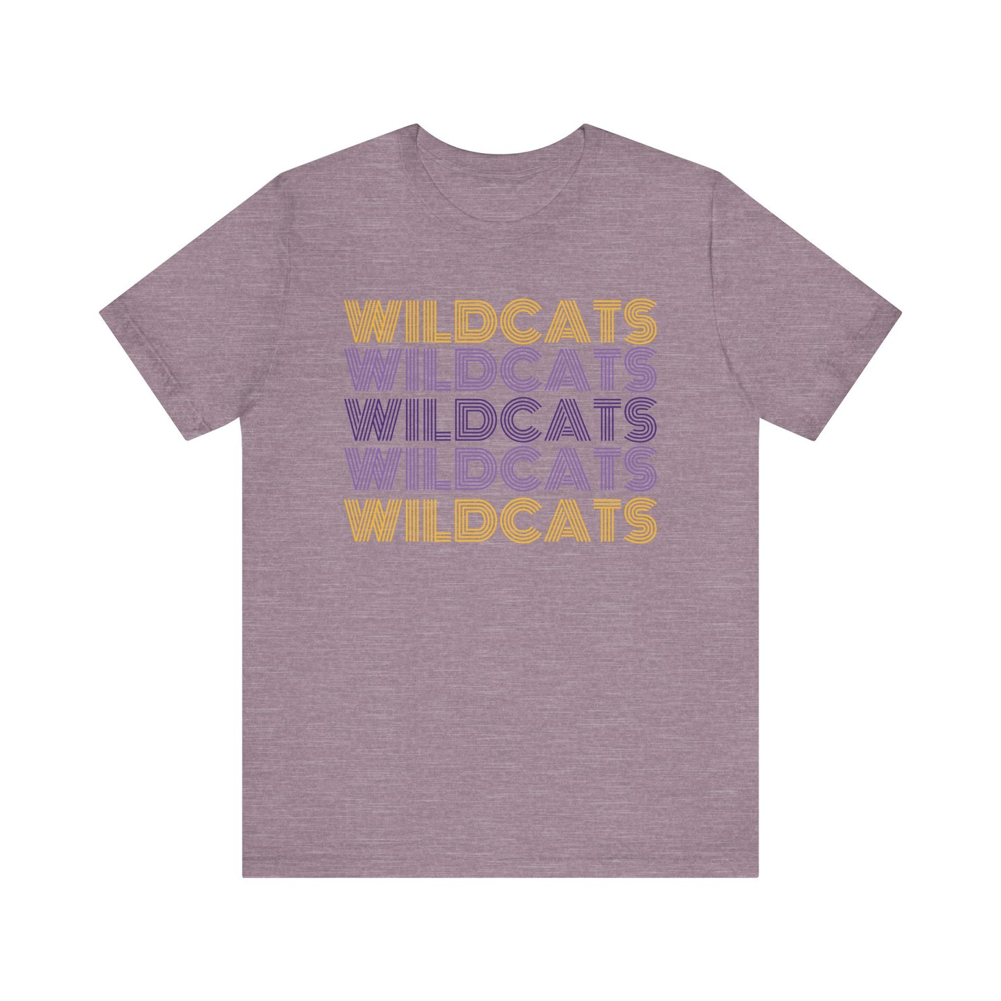 Wildcats 5x Lines Unisex Jersey Short Sleeve Tee - Multiple Colors