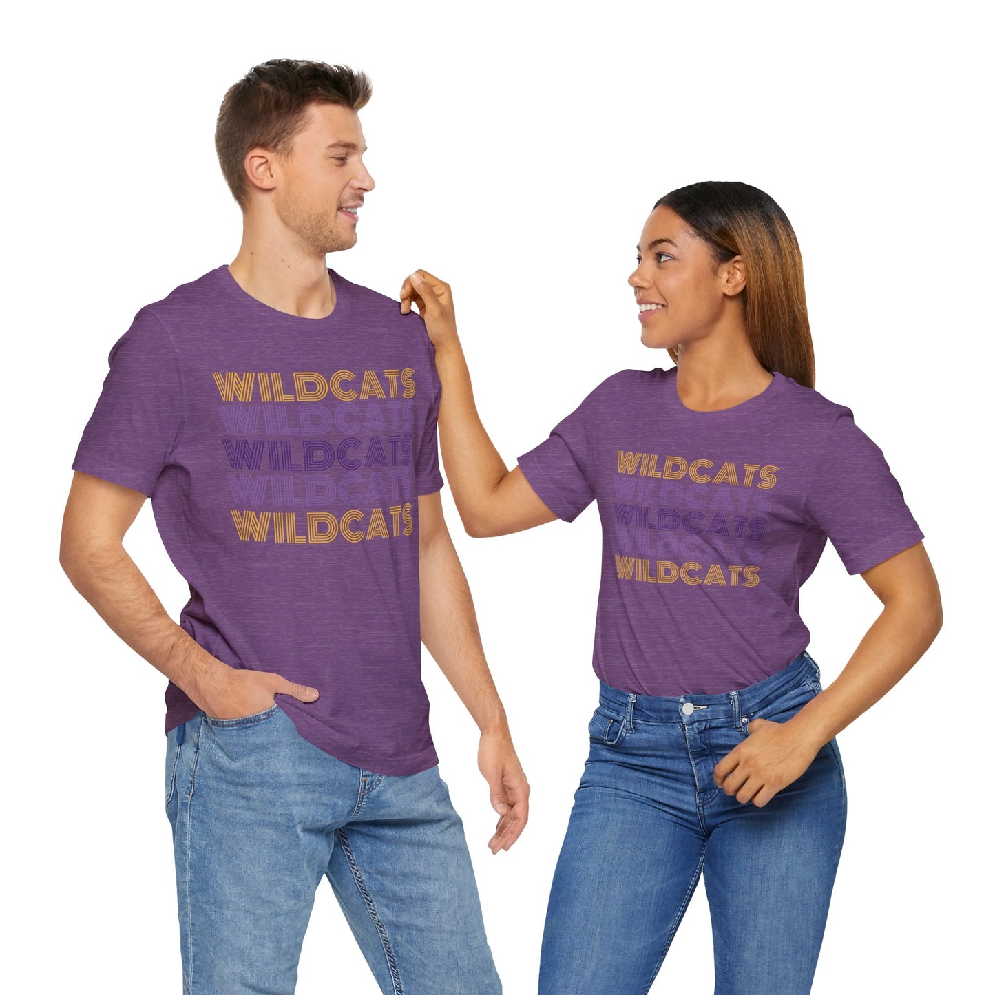 Wildcats 5x Lines Unisex Jersey Short Sleeve Tee - Multiple Colors