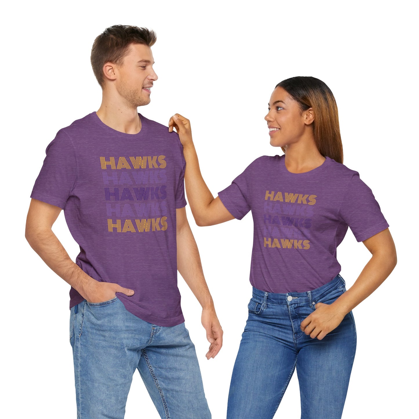 Hawks 5x Lines Unisex Jersey Short Sleeve Tee - Multiple Colors