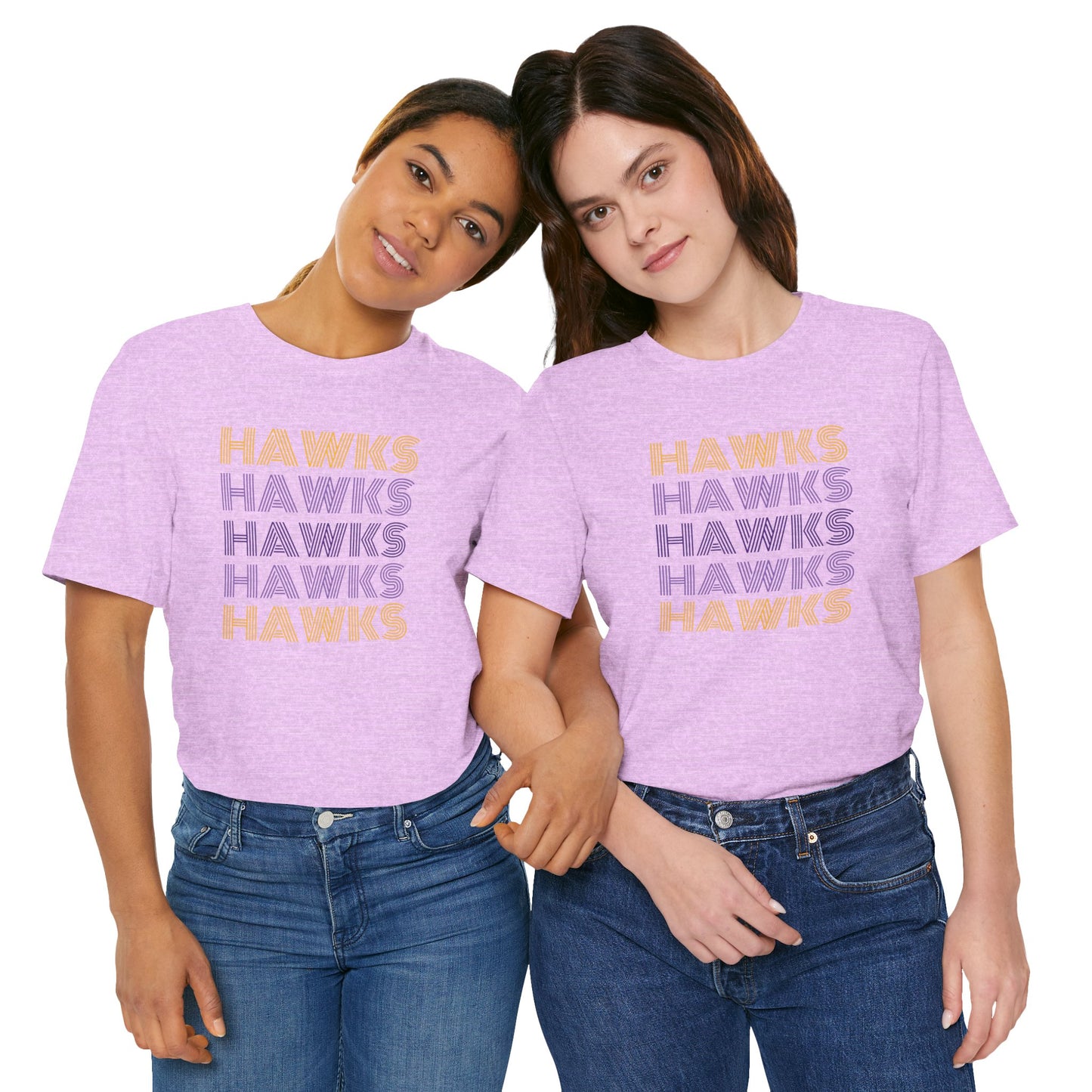 Hawks 5x Lines Unisex Jersey Short Sleeve Tee - Multiple Colors