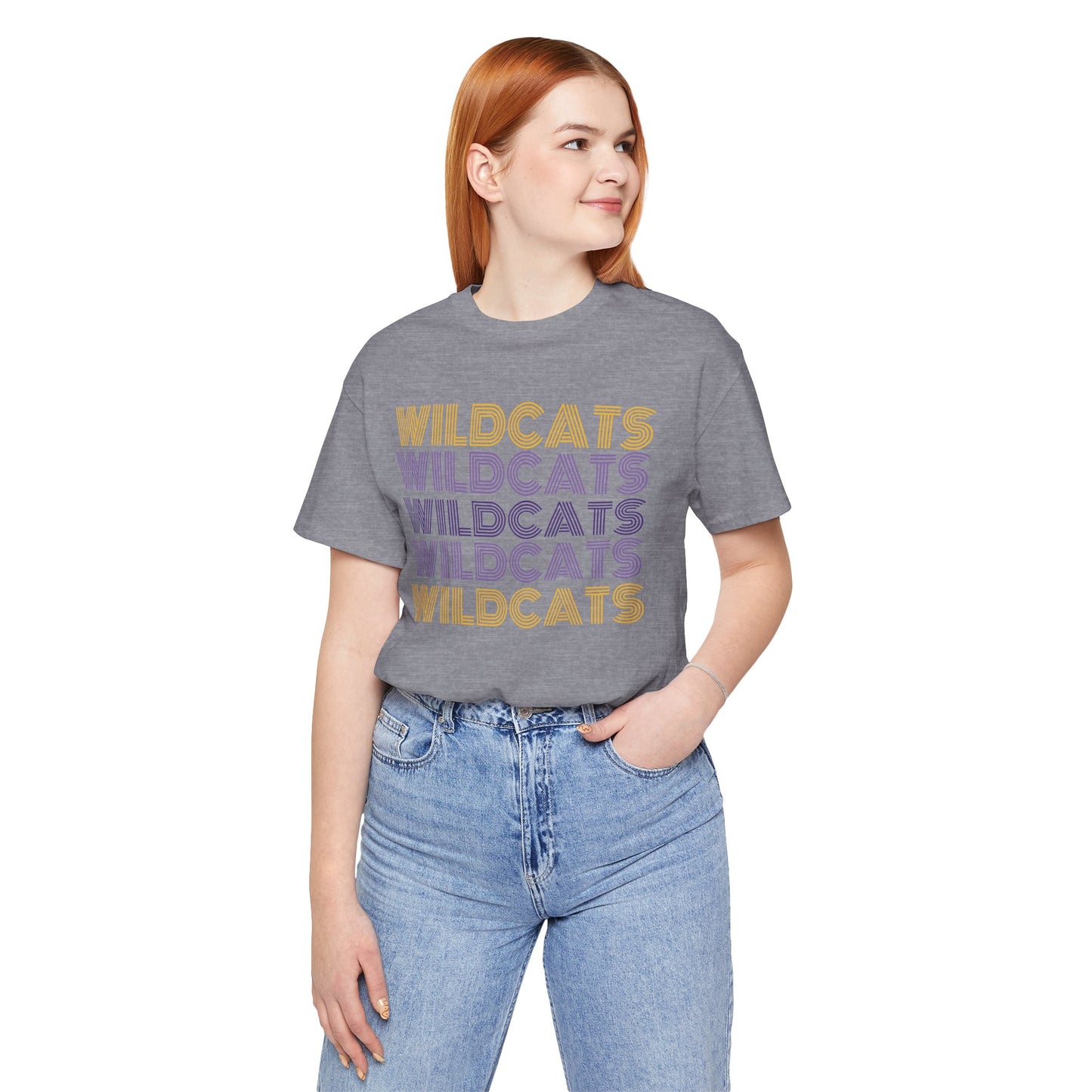 Wildcats 5x Lines Unisex Jersey Short Sleeve Tee - Multiple Colors