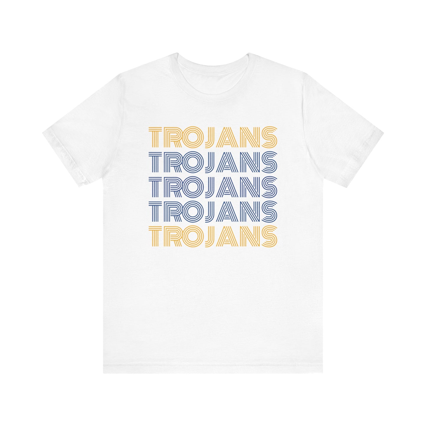 Trojans 5x Line Unisex Jersey Short Sleeve Tee - Multiple Colors