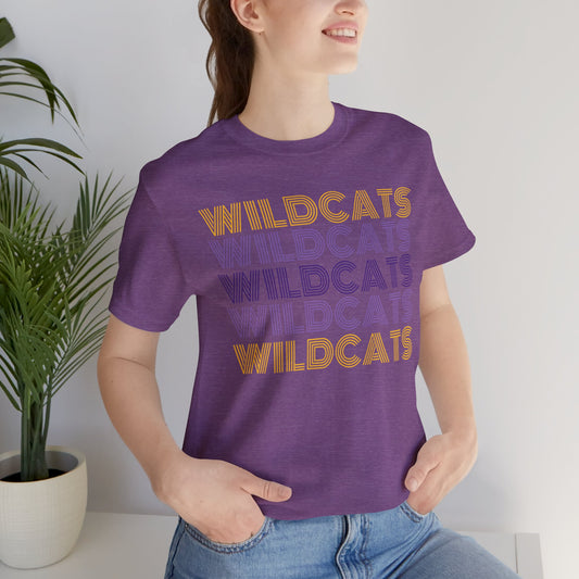 Wildcats 5x Lines Unisex Jersey Short Sleeve Tee - Multiple Colors