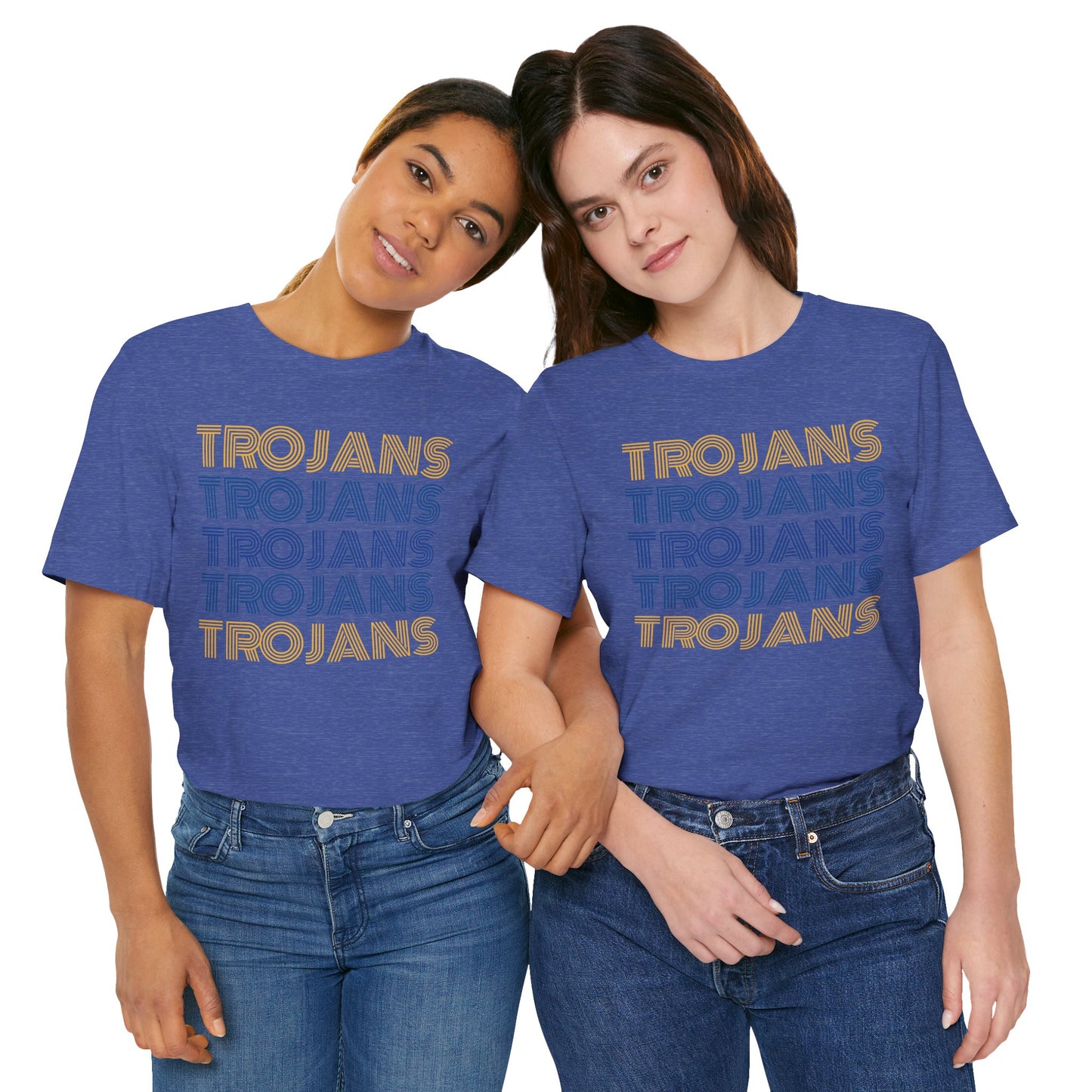 Trojans 5x Line Unisex Jersey Short Sleeve Tee - Multiple Colors