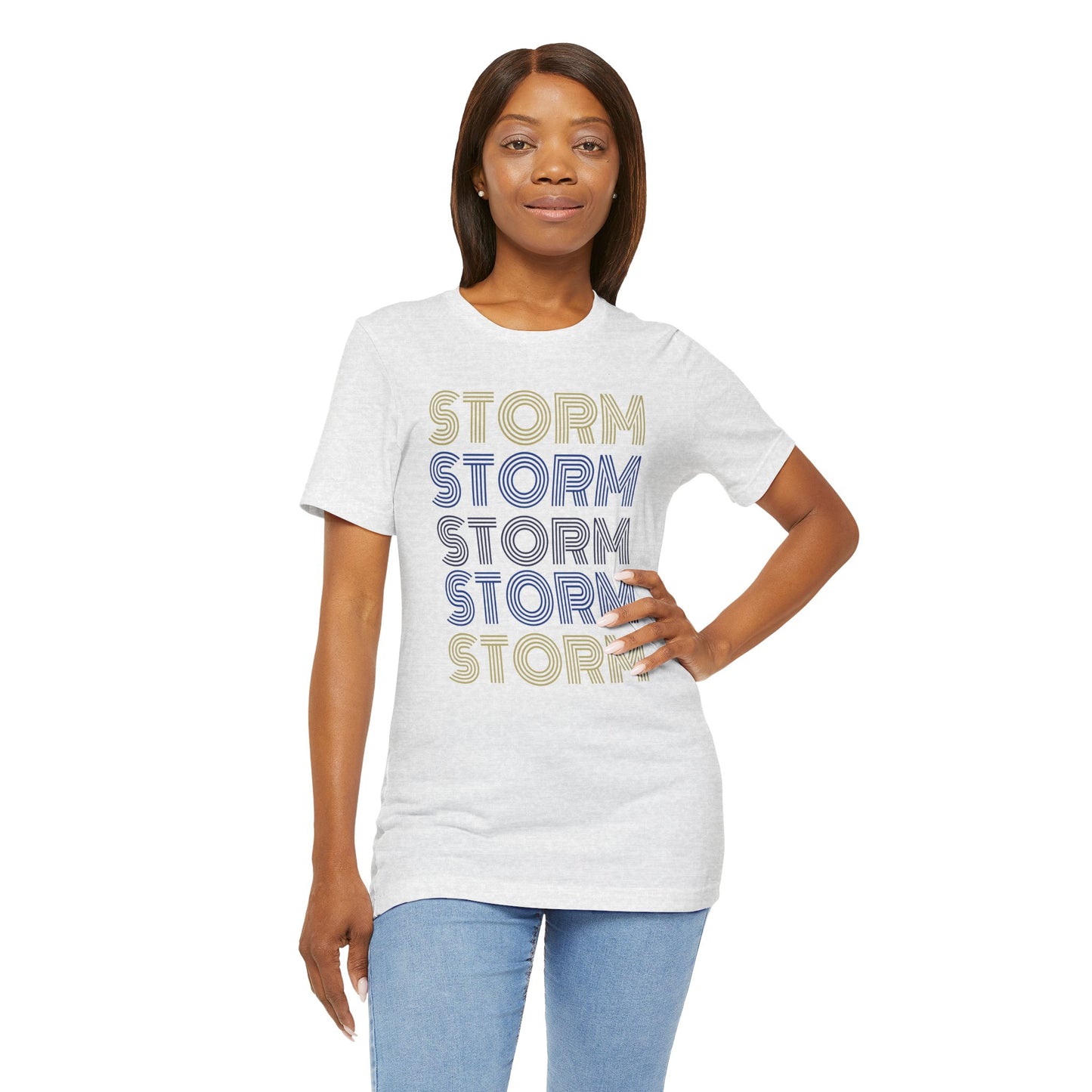 Storm 5x Lines Unisex Jersey Short Sleeve Tee - Multiple Colors