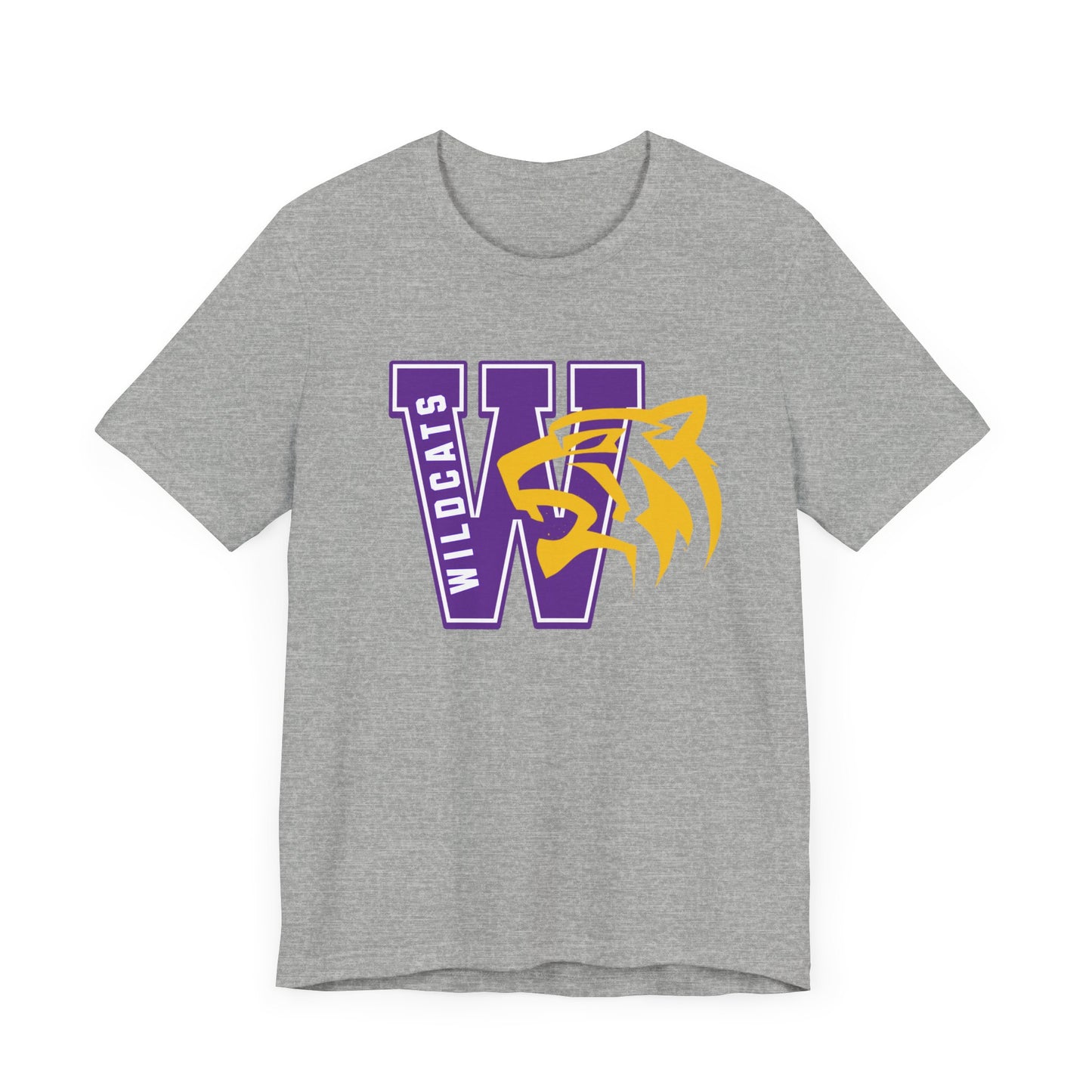 Wildcats Monogram Unisex Jersey Short Sleeve Tee - Multiple Colors