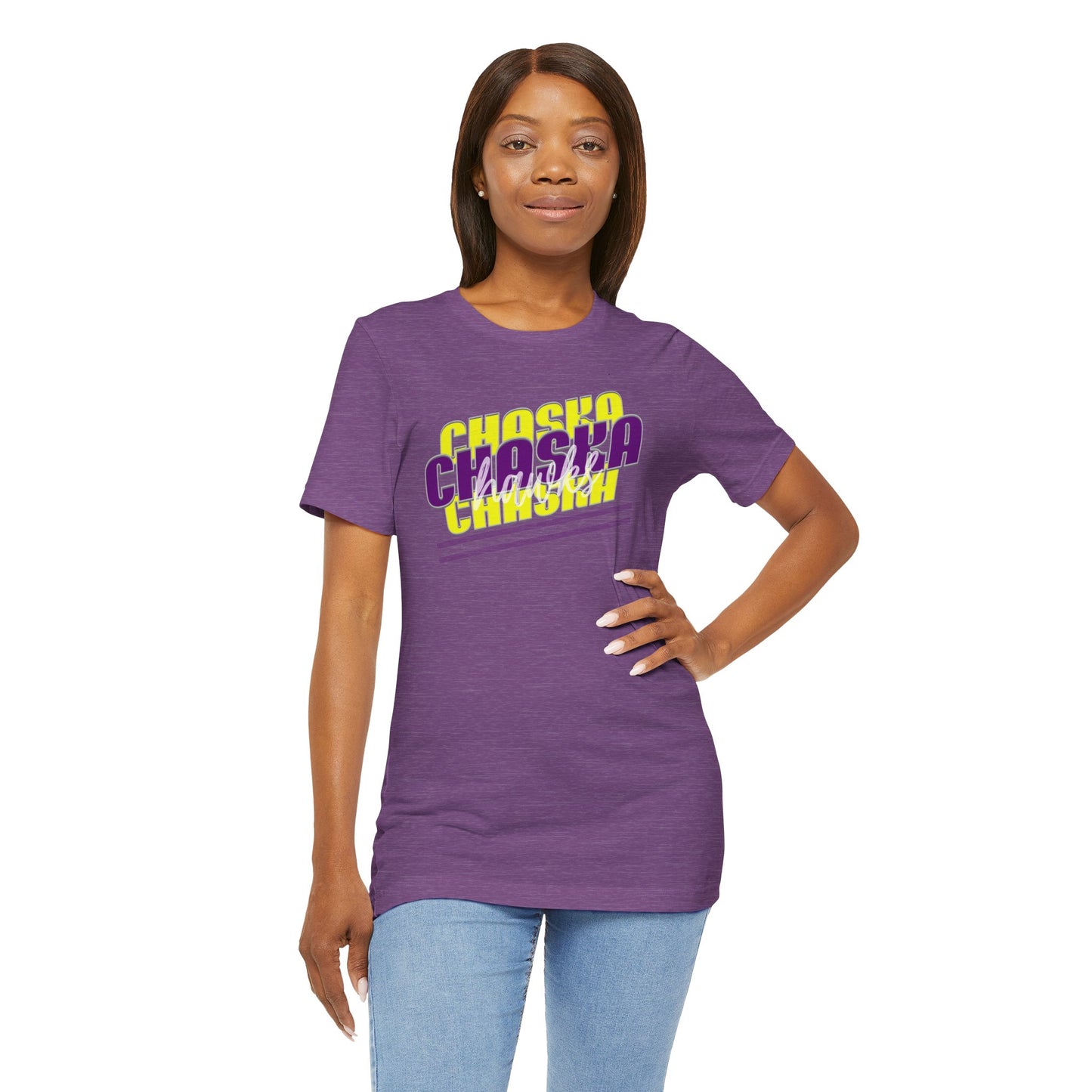 Chaska Hawks Unisex Jersey Short Sleeve Tee - Multiple Colors