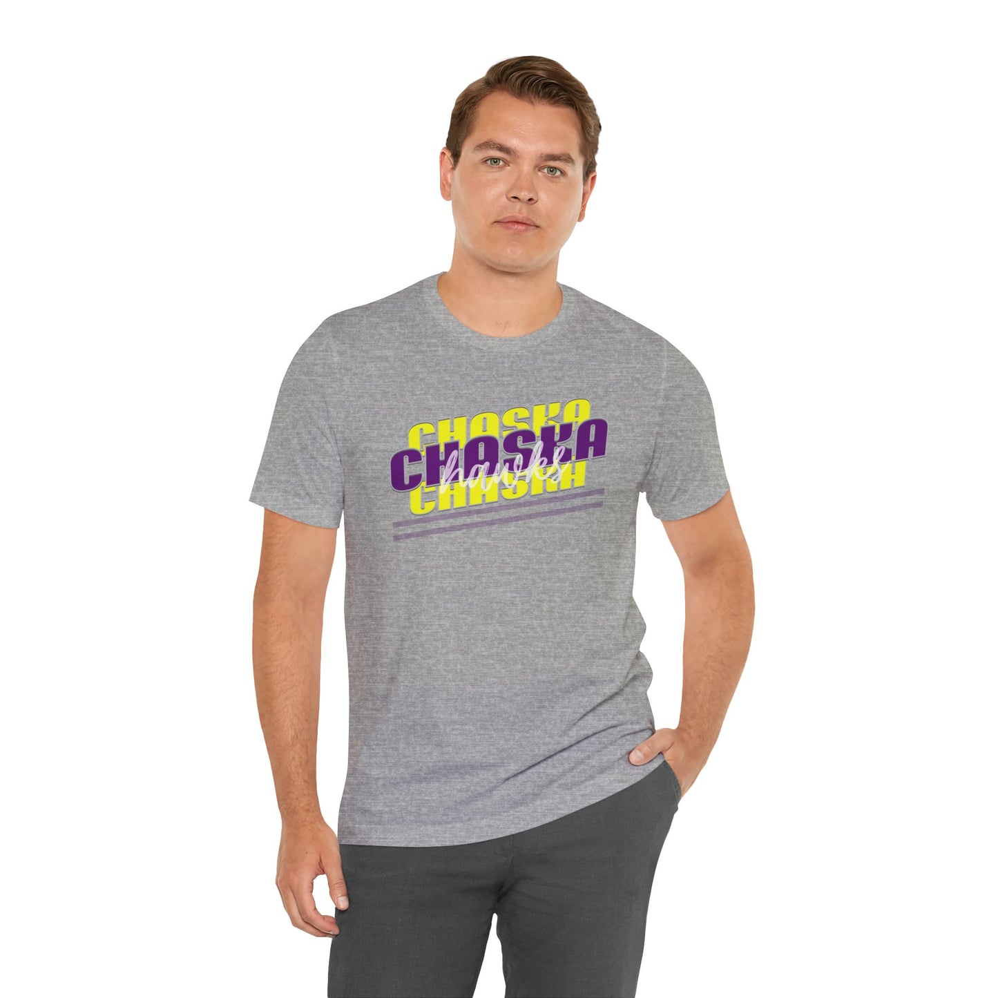 Chaska Hawks Unisex Jersey Short Sleeve Tee - Multiple Colors