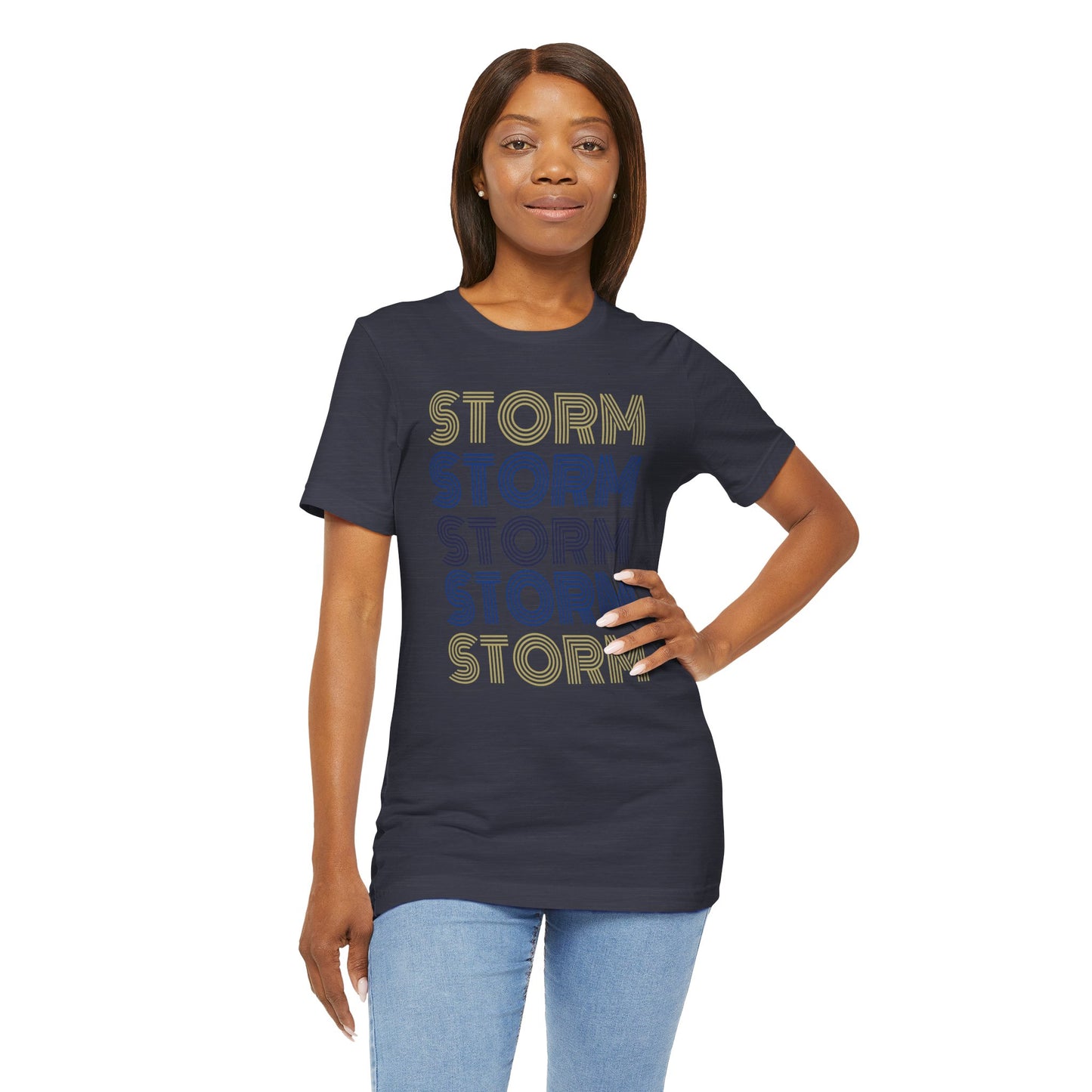 Storm 5x Lines Unisex Jersey Short Sleeve Tee - Multiple Colors