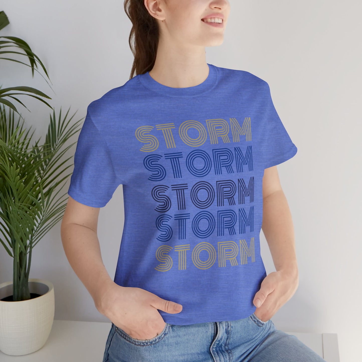 Storm 5x Lines Unisex Jersey Short Sleeve Tee - Multiple Colors