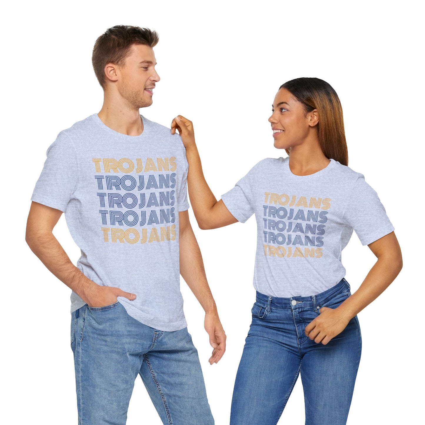 Trojans 5x Line Unisex Jersey Short Sleeve Tee - Multiple Colors